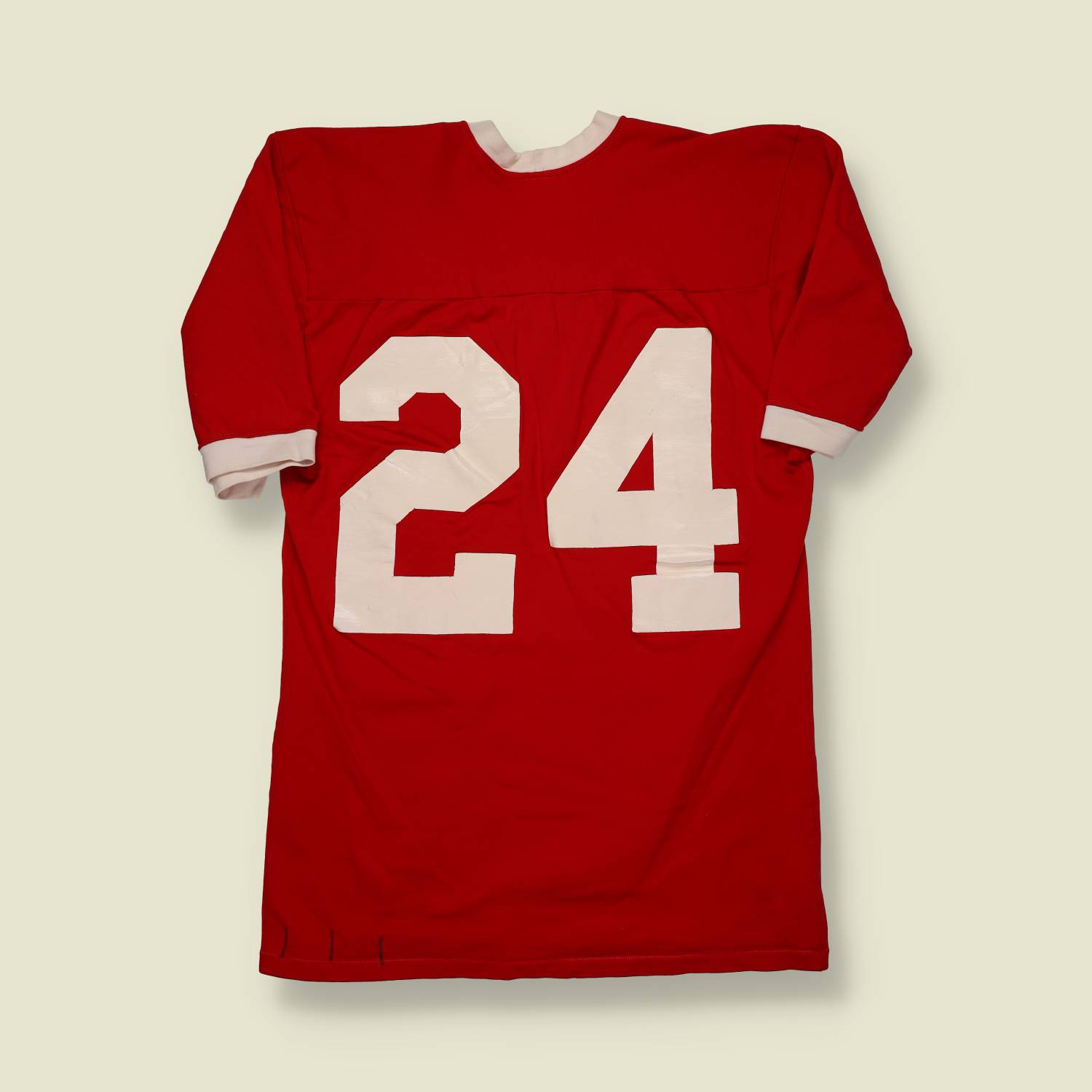 1970s | Rawlings | Cotton Football Jersey – Red / White - S