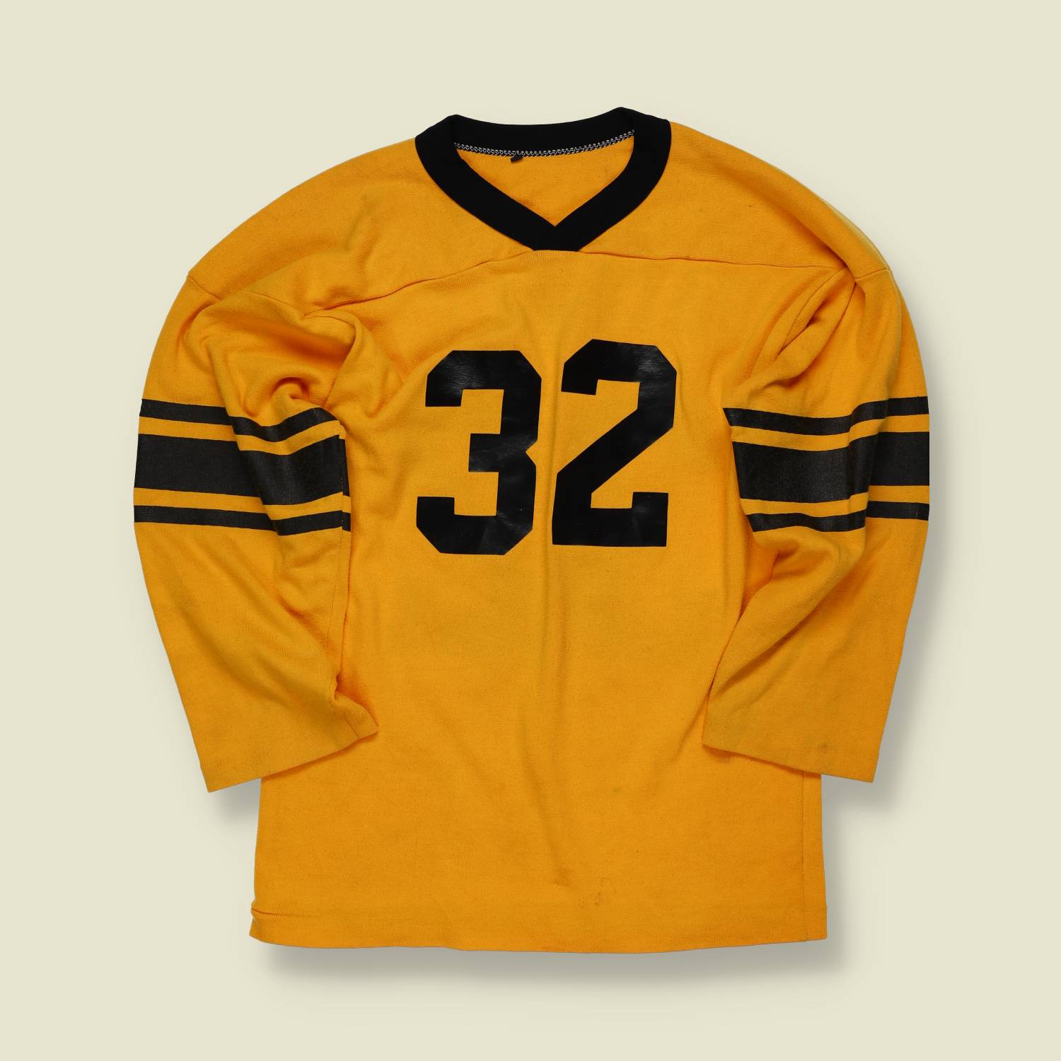 1970s | American Football | Cotton Team Jersey – Gold / Black - XS
