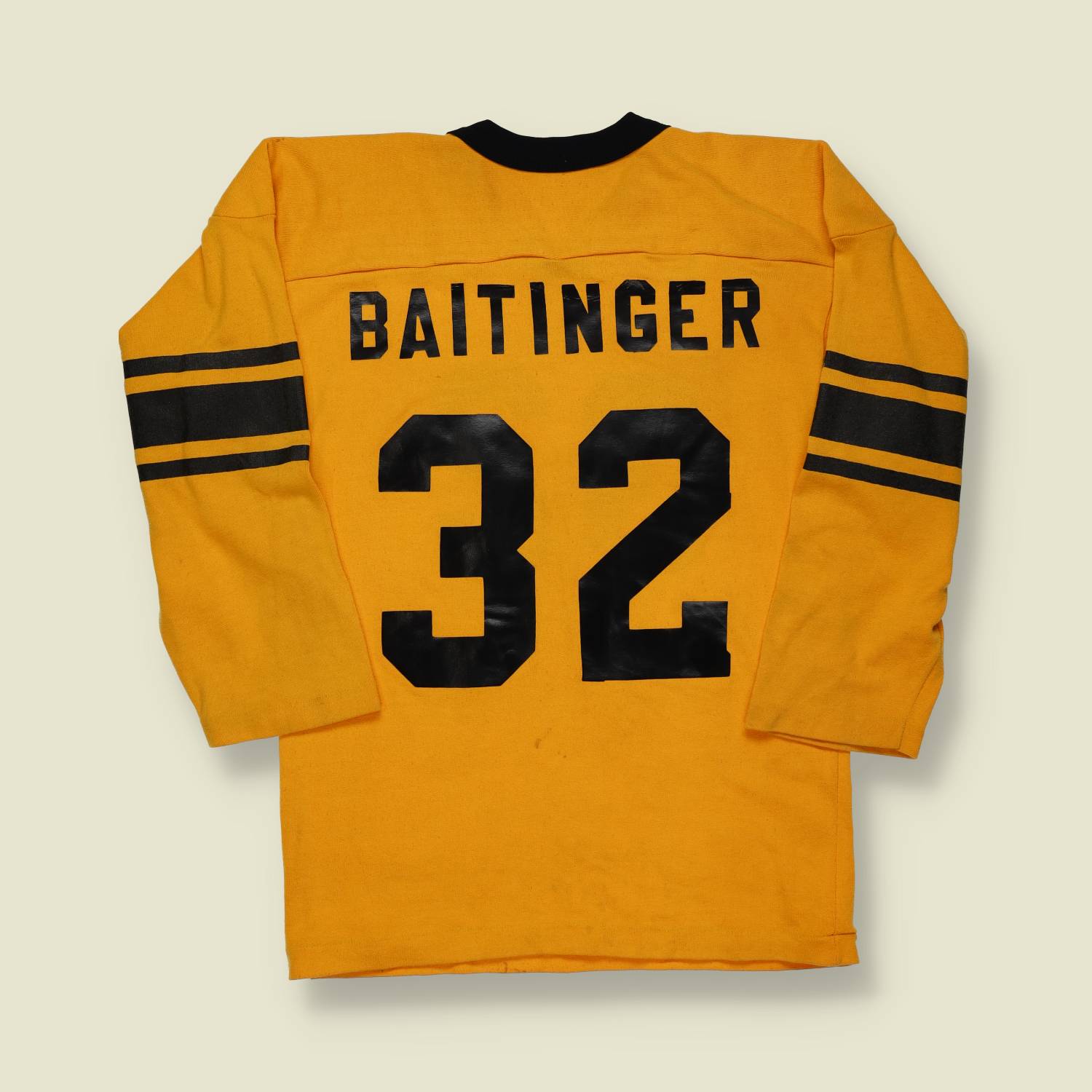 1970s | American Football | Cotton Team Jersey – Gold / Black - XS