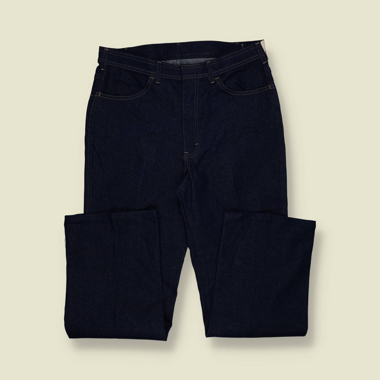 1980s | Waist-Watcher USA | Deadstock Full Cut Stretch Jeans – Dark Indigo - w32