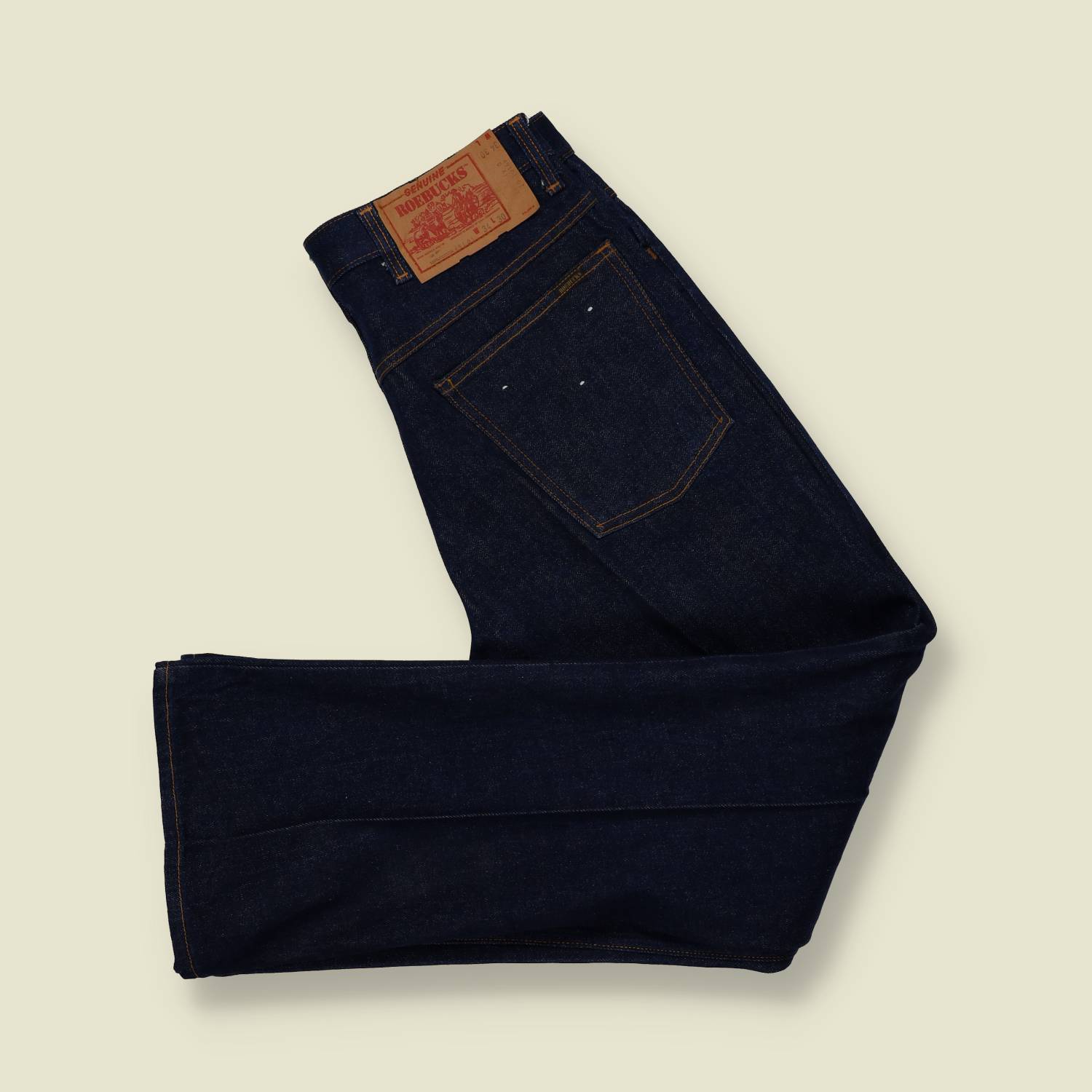 1970s | Roebucks | Deadstock Denim Jeans – Dark Indigo - w34
