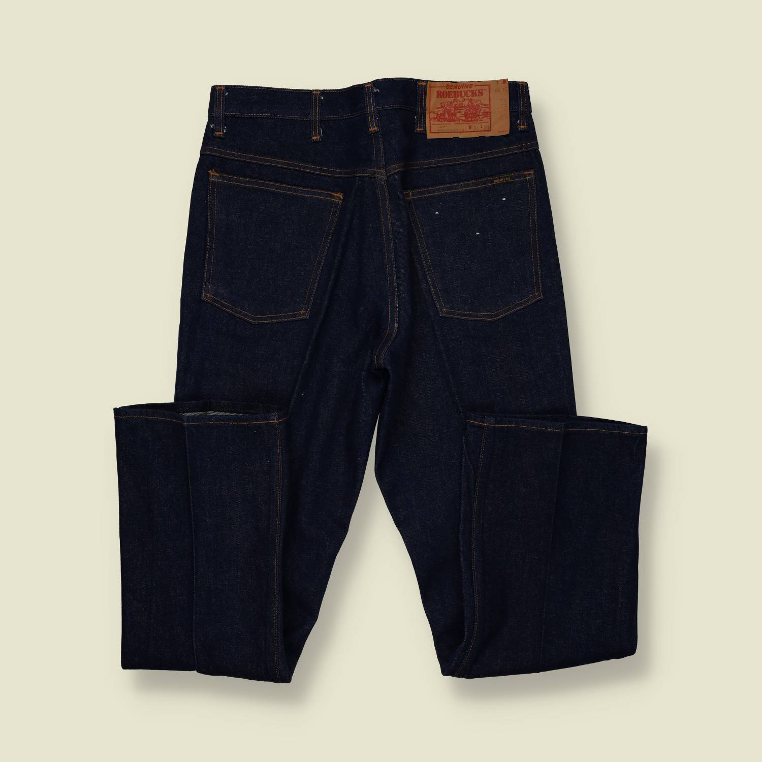 1970s | Roebucks | Deadstock Denim Jeans – Dark Indigo - w34