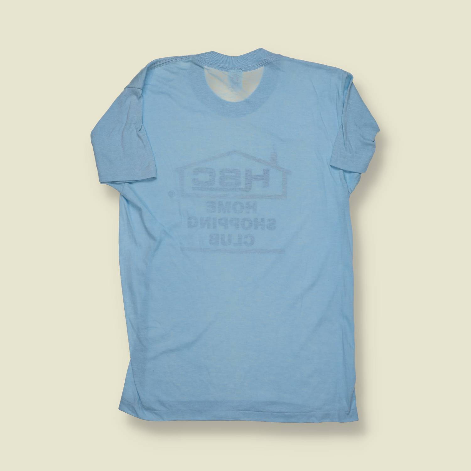 Late 1980s | American | HSCT Home Shopping Club T-Shirt – Sky Blue - M