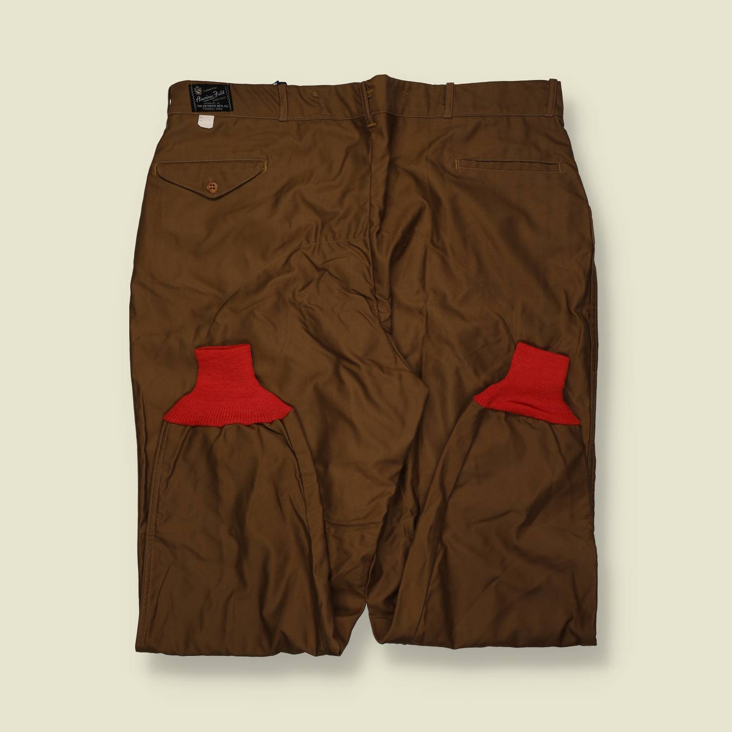 1950s | American Field | Deadstock Hunting Trousers – Brown / Red - w42