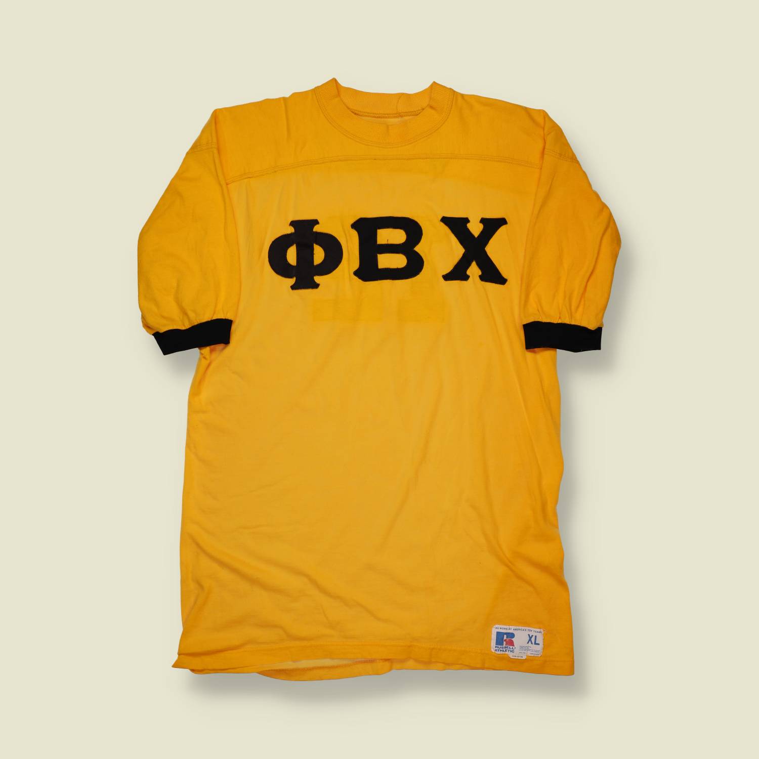 1980s | Russell Athletic | American Football Jersey – Yellow / Black - S/M