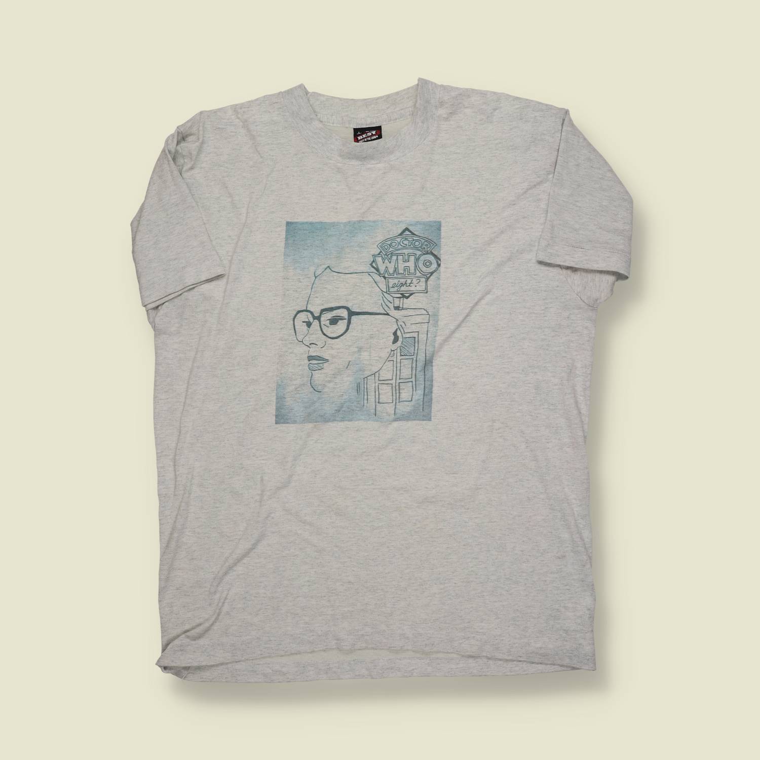 1980s–1990s | Doctor Who | Fan-Made Convention T-Shirt – Grey - M