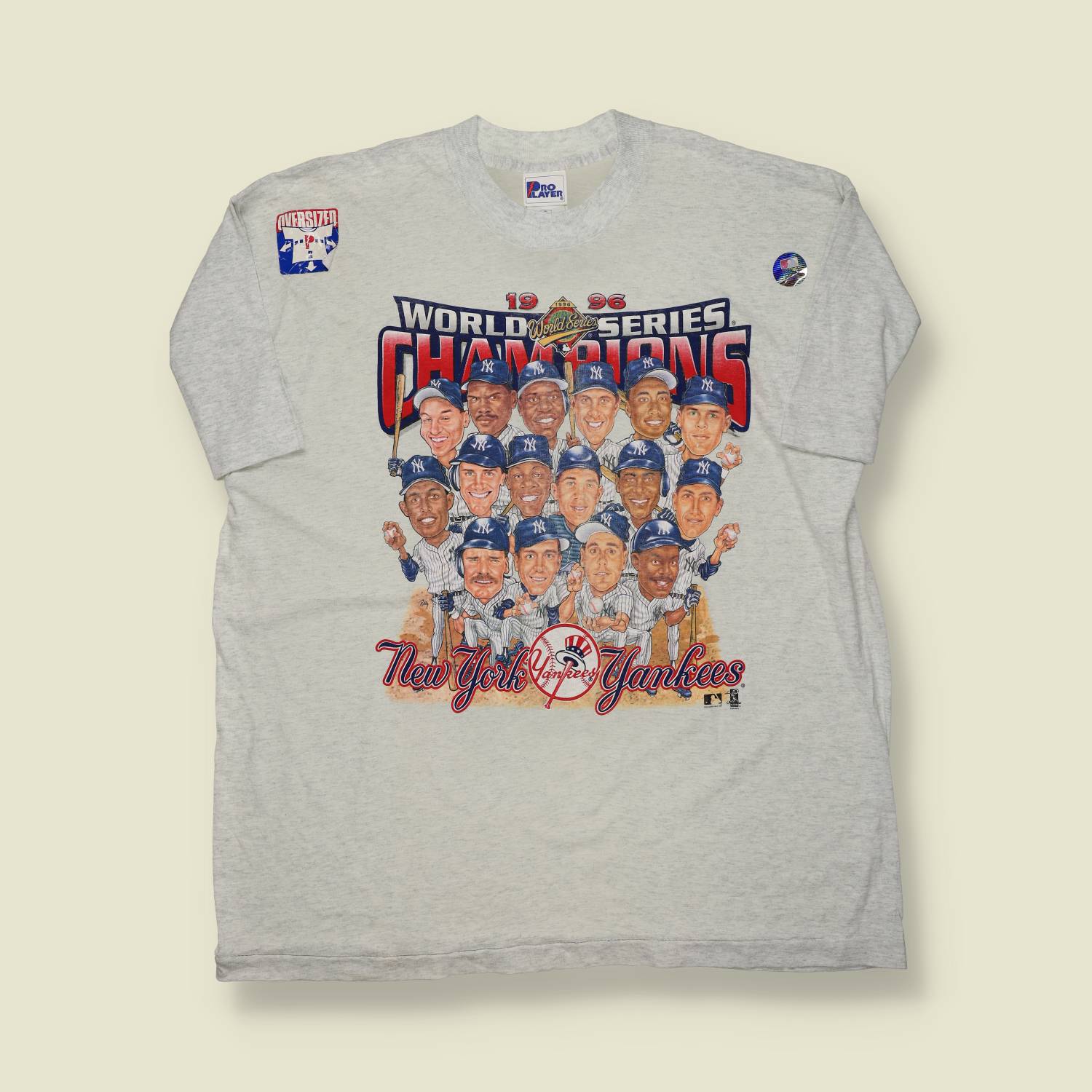 1995–1996 | New York Yankees | World Series Champions T-Shirt – Grey - XL