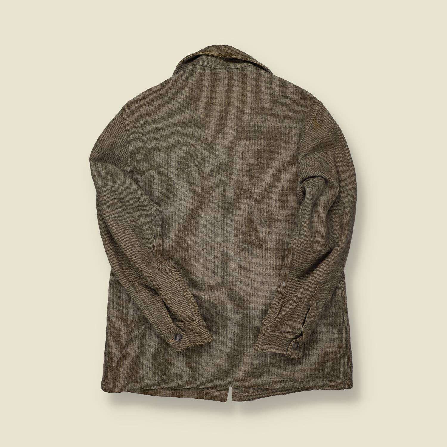 1950s | Woolrich | Wool Shirt Jacket – Brown Tweed Wool - M