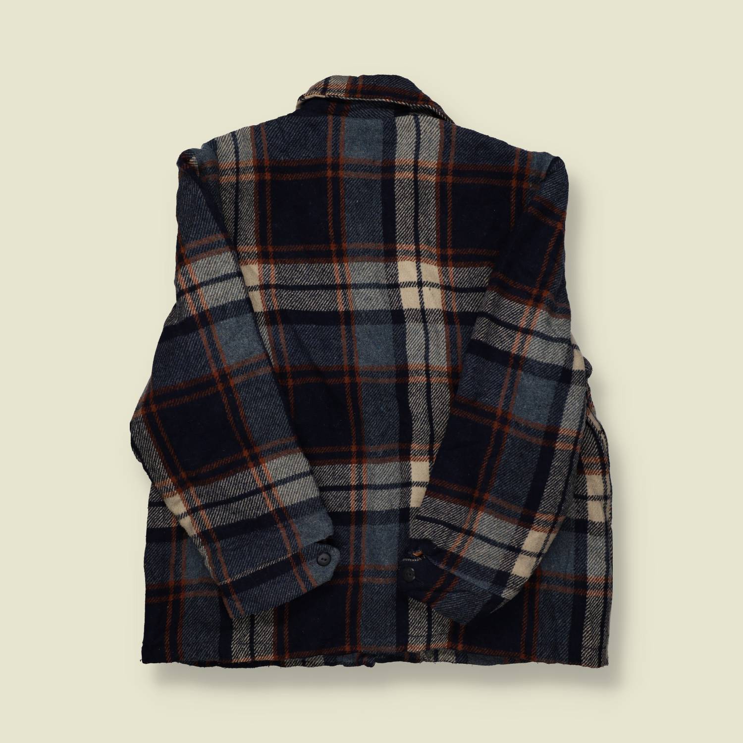 1970s | Sears | Wool Plaid Shirt Jacket - XL