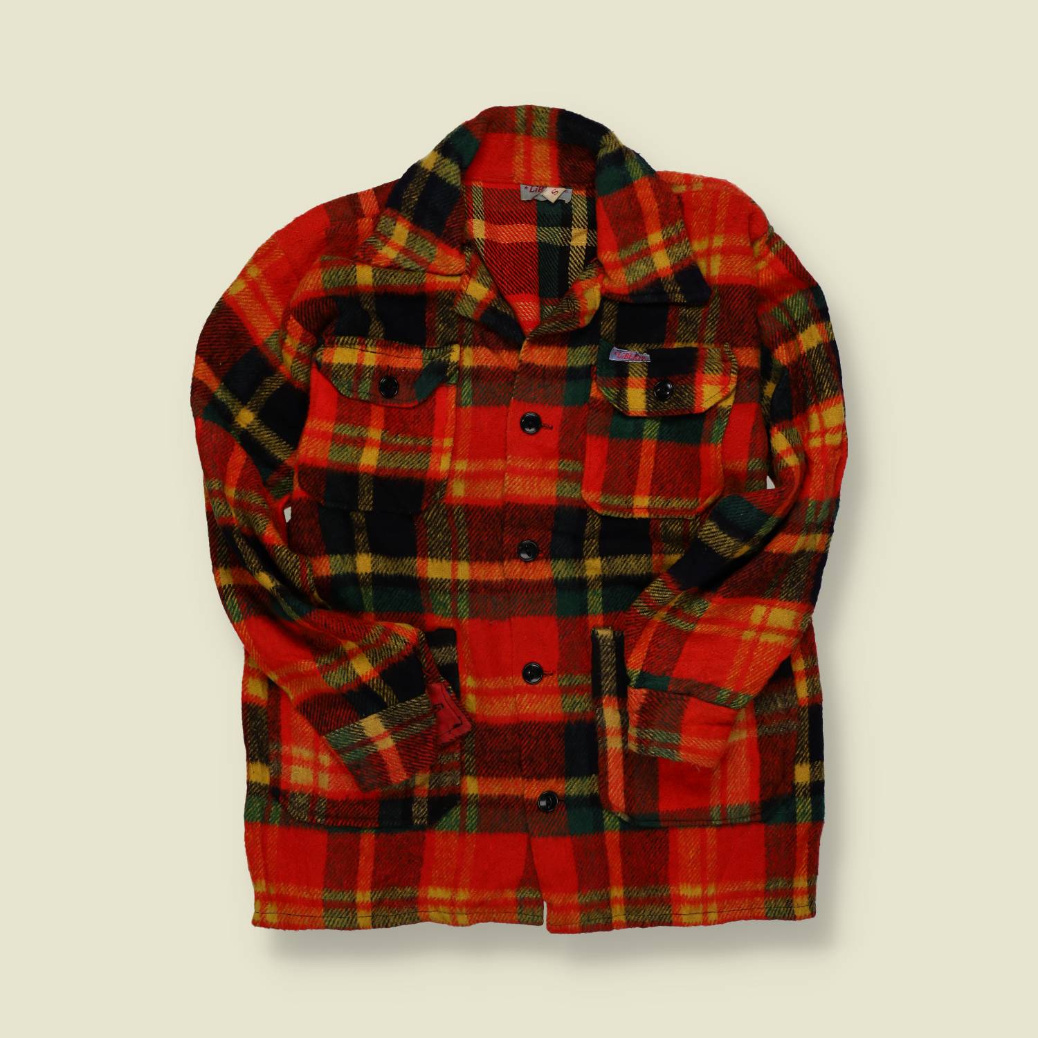 1970s | Liberté | Wool Plaid Shirt Jacket - S