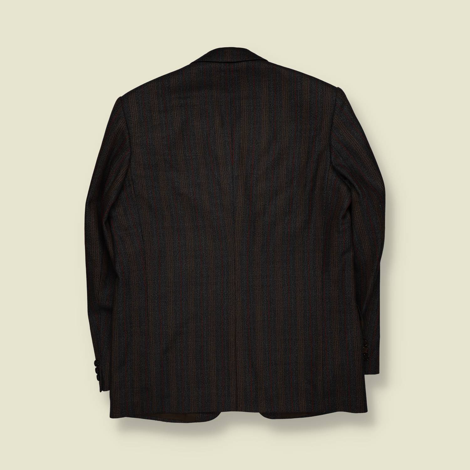 1960s | Striped Tailored Blazer | Brown Multi - M