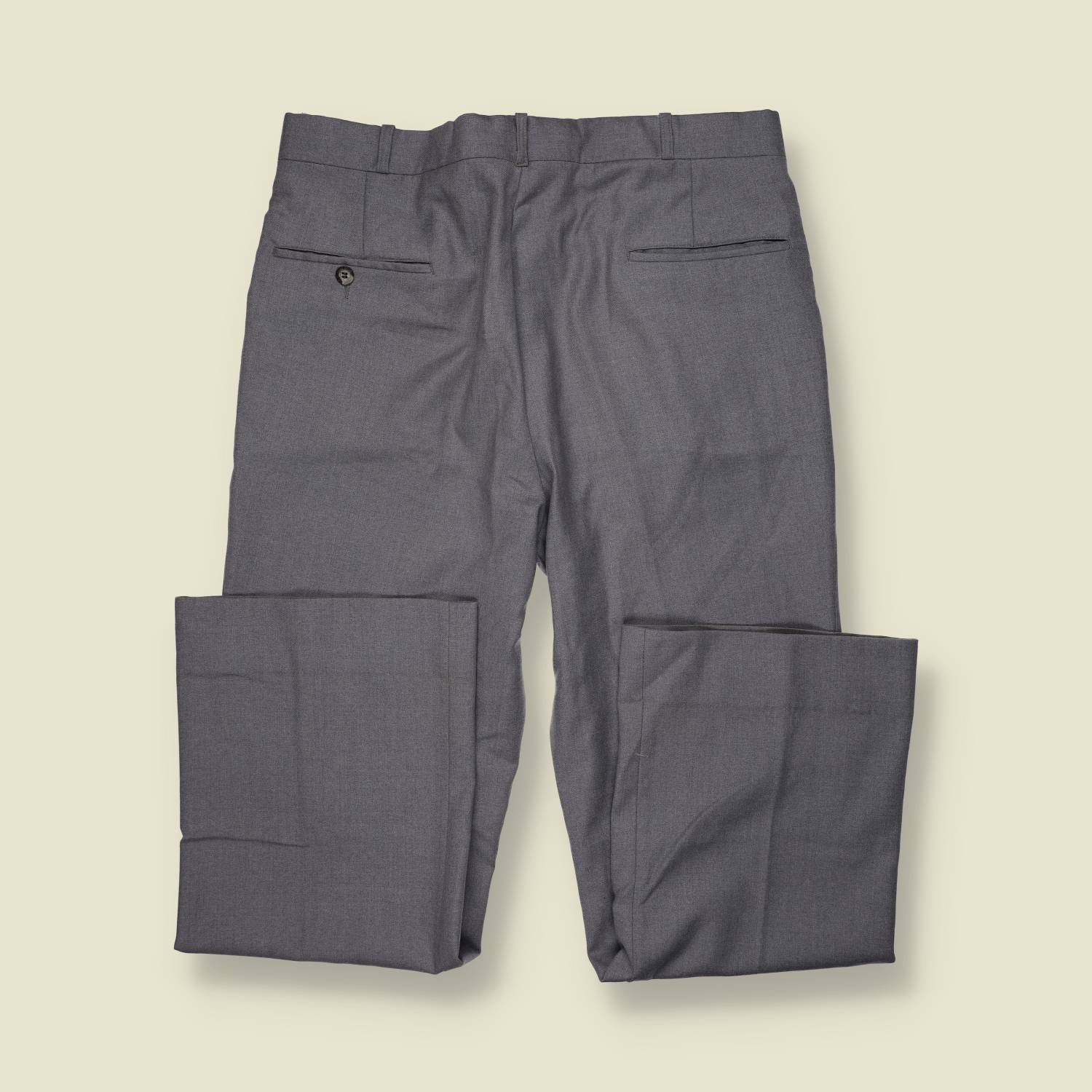 1970s | Nash Point | Polyester Trousers | Grey - w36