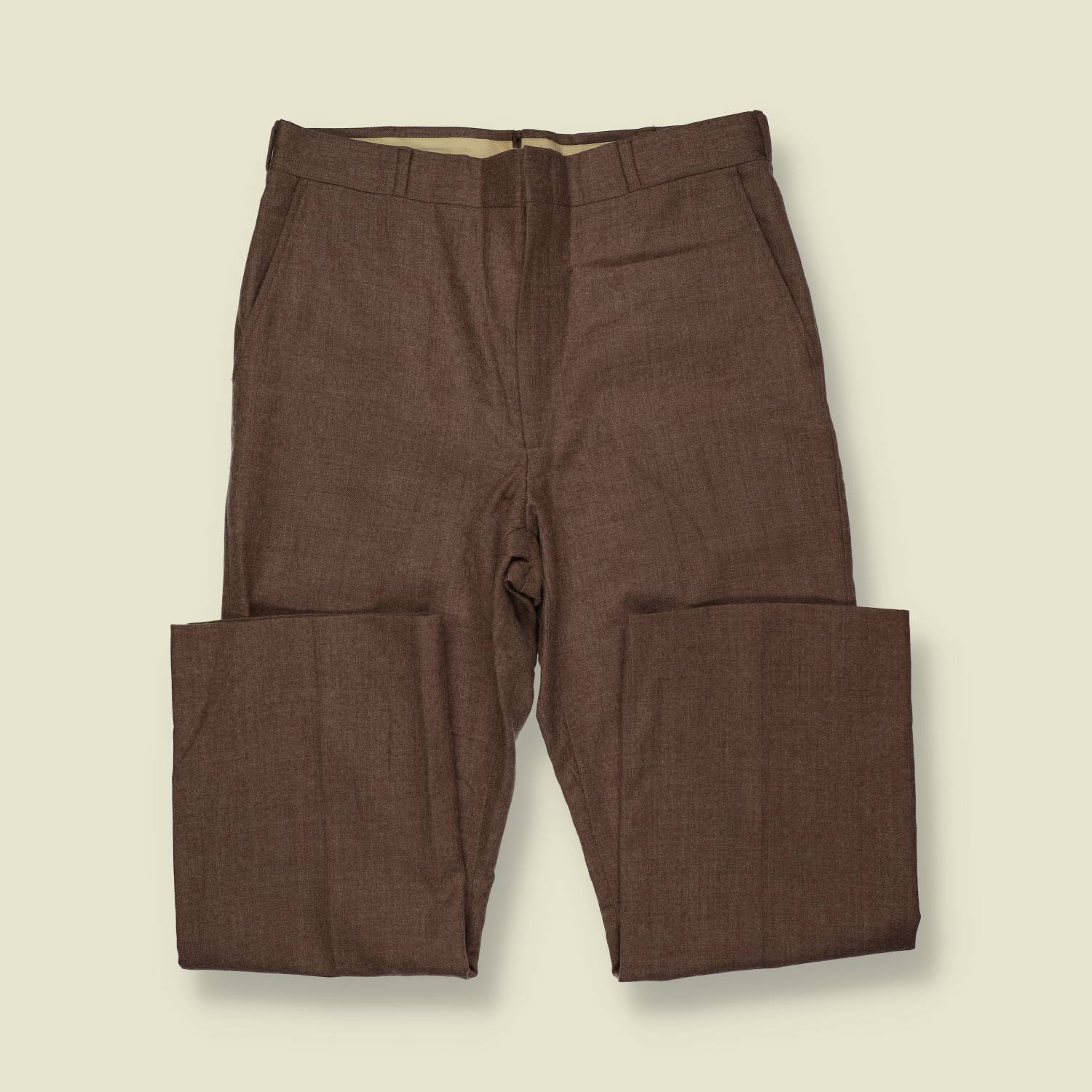 1970s | Tailored Trousers | Brown - w34
