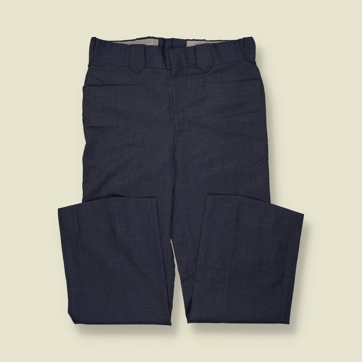 1970s | Western Trousers | Navy Pinstripe - w34
