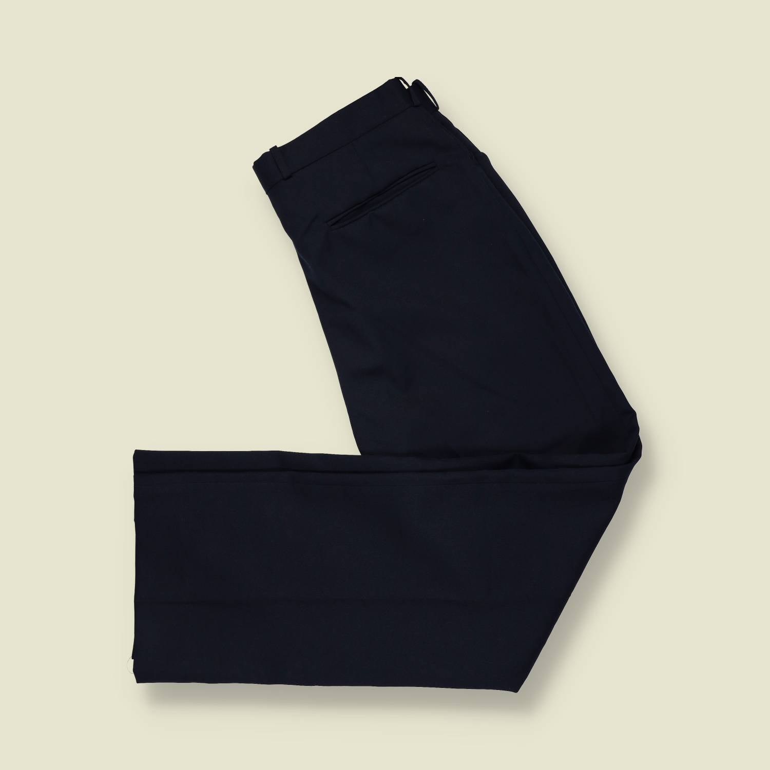 1970s | Sears | Tailored Trousers | Dark Blue - w34