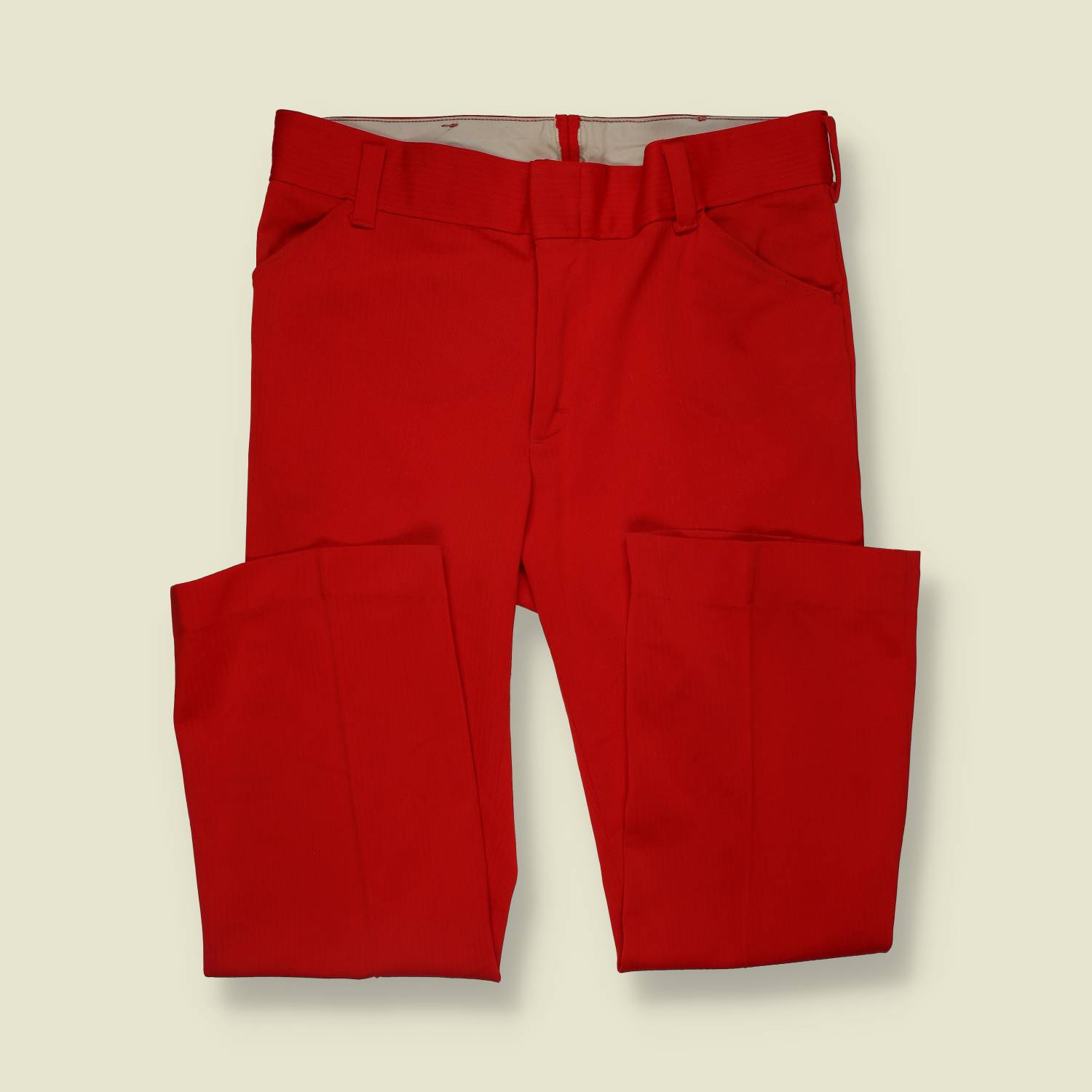 1970s | Tailored Trousers | Red - w38