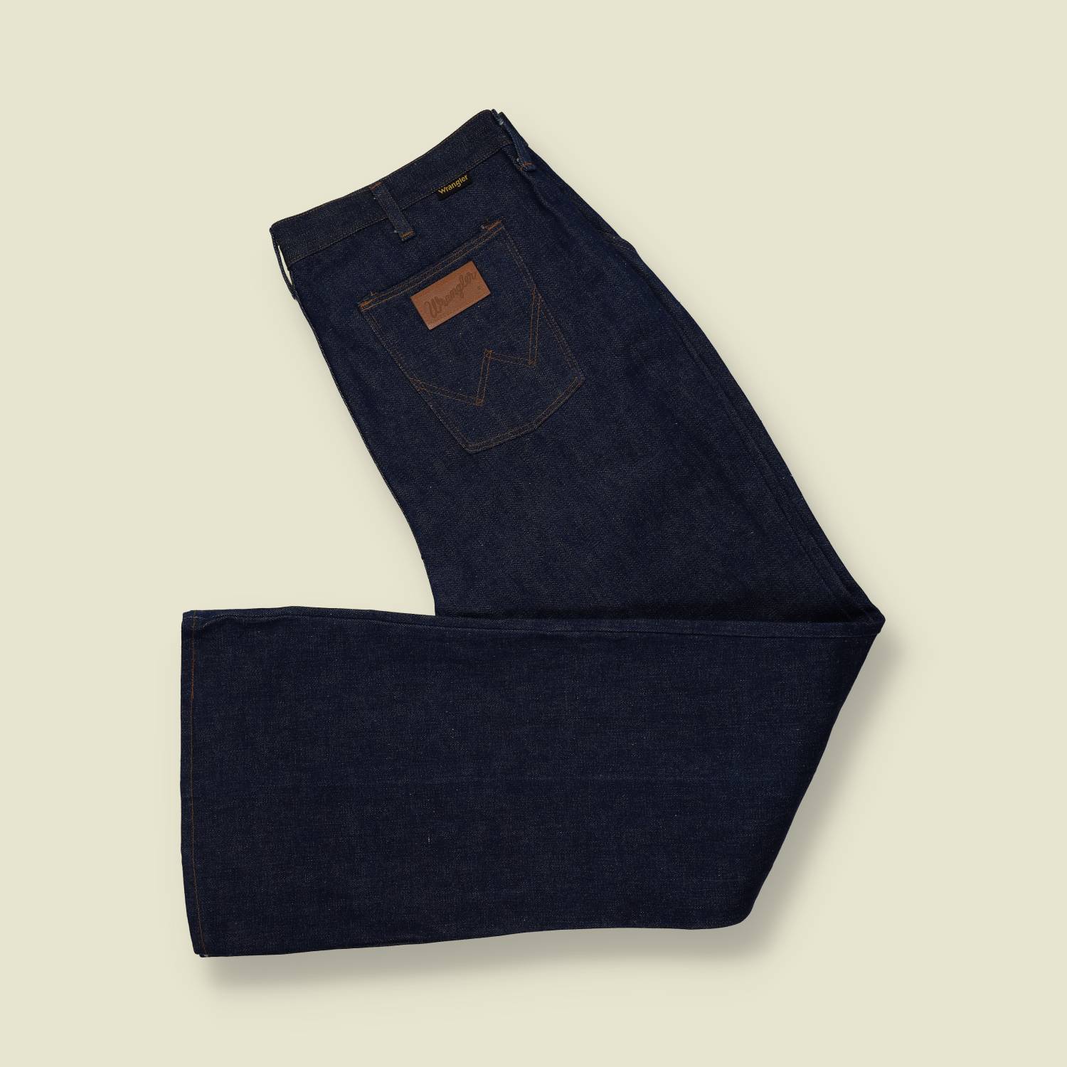 1970s | Wrangler | Dark Indigo Flared Denim Jeans - w38