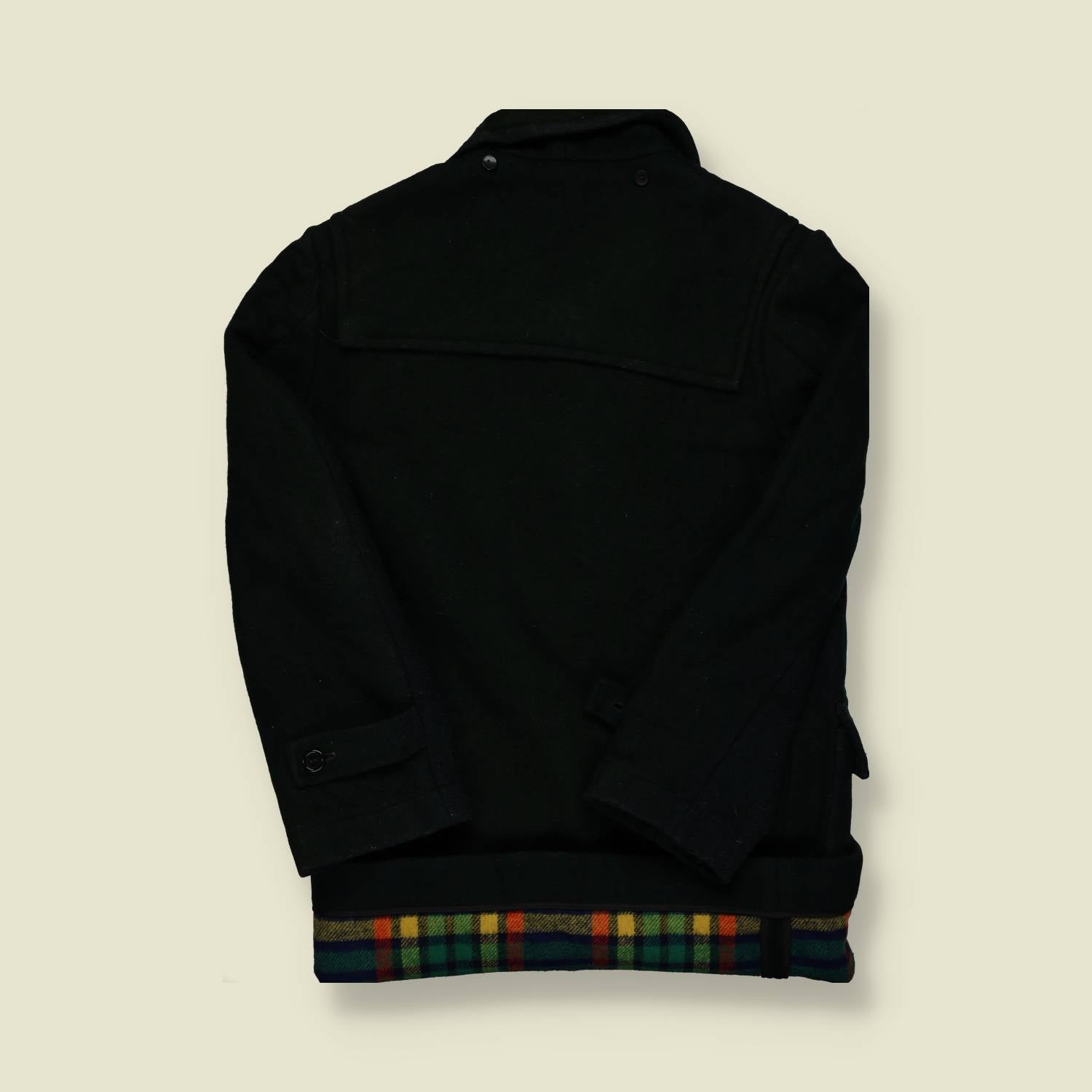 1970s | British Outerwear | Green Wool Duffle Coat - M