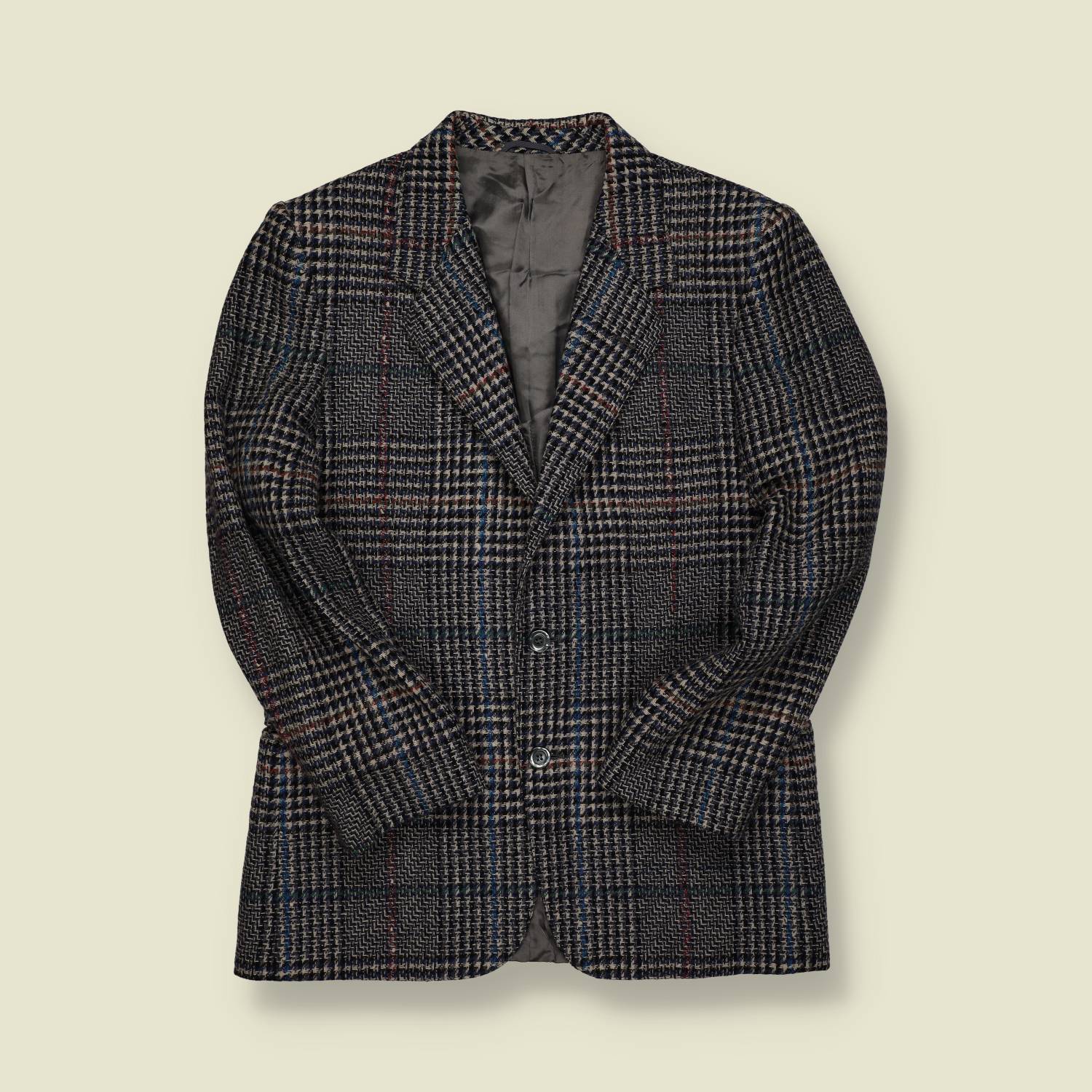 1970s | Tailored | Wool Check Blazer - S