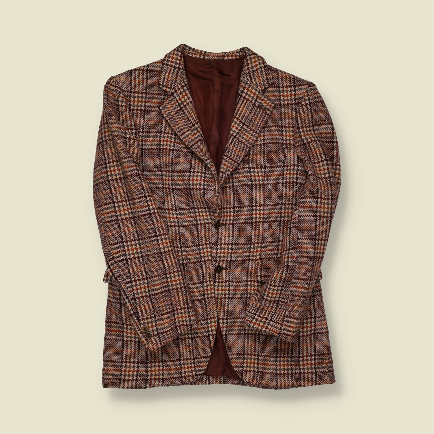 1970s | Tailored | Wool Plaid Blazer - XS