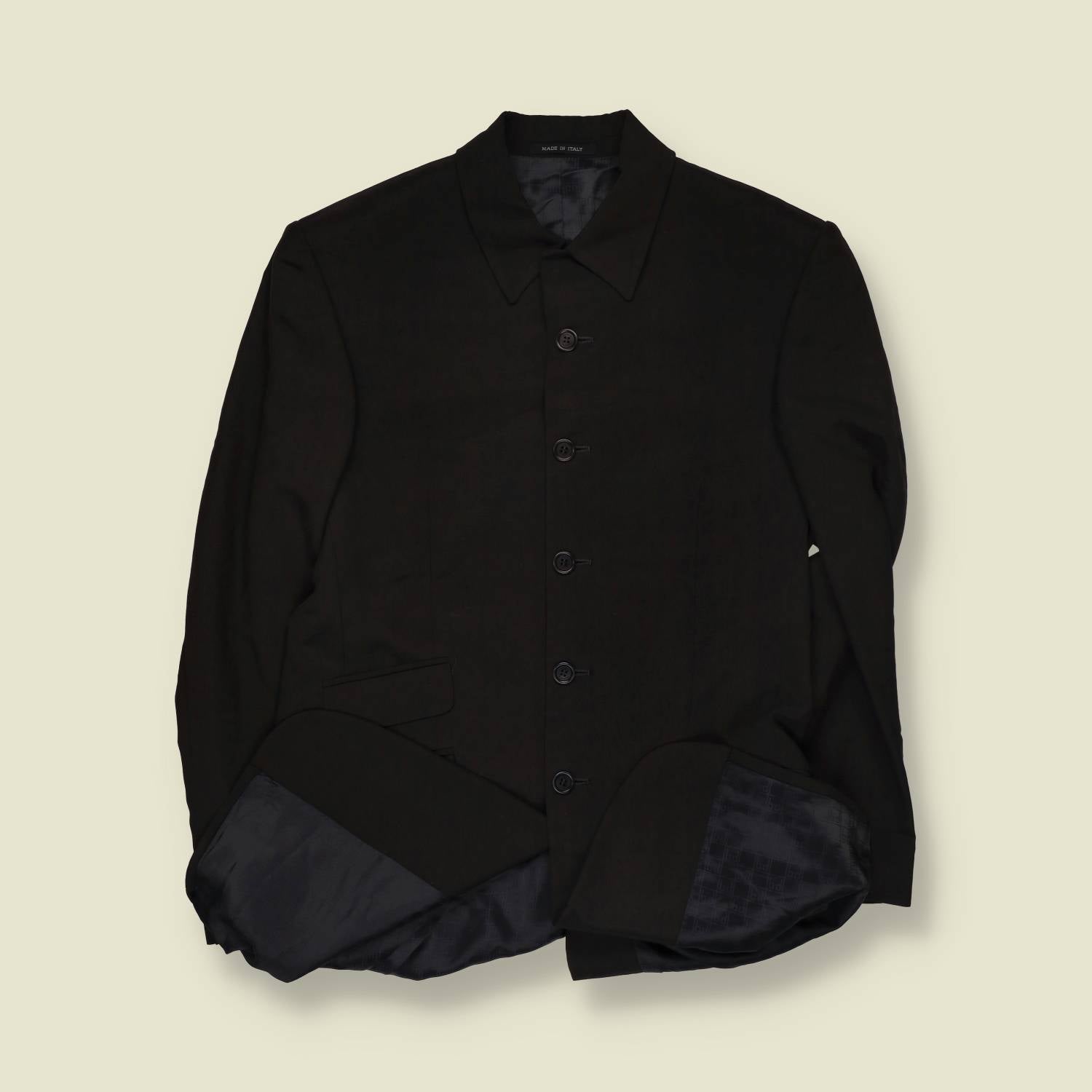 1990s | Carlo Pignatelli | Black Two-Piece Suit - Made in Italy - XS
