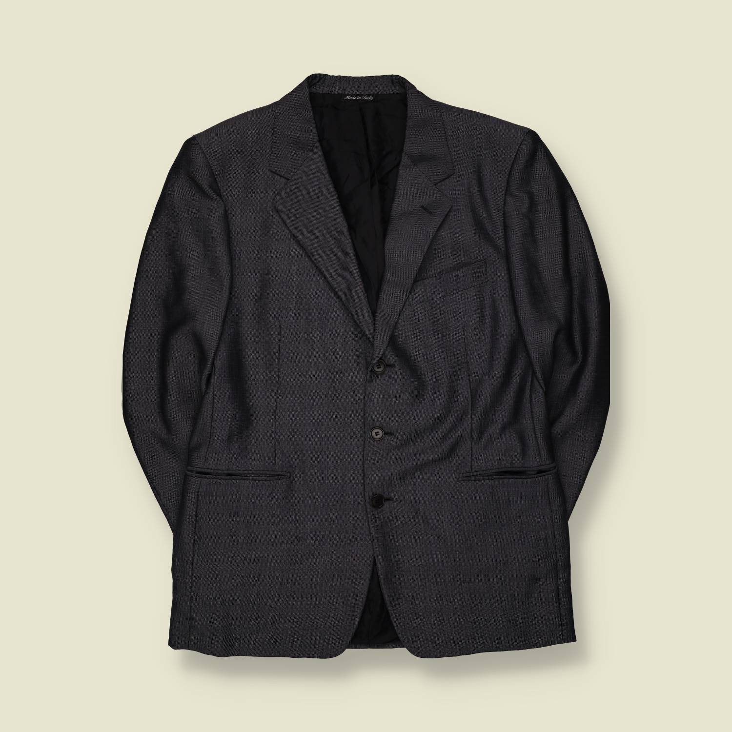 1990s | Pal Zileri | Charcoal Two-Piece Suit - Made in Italy - L