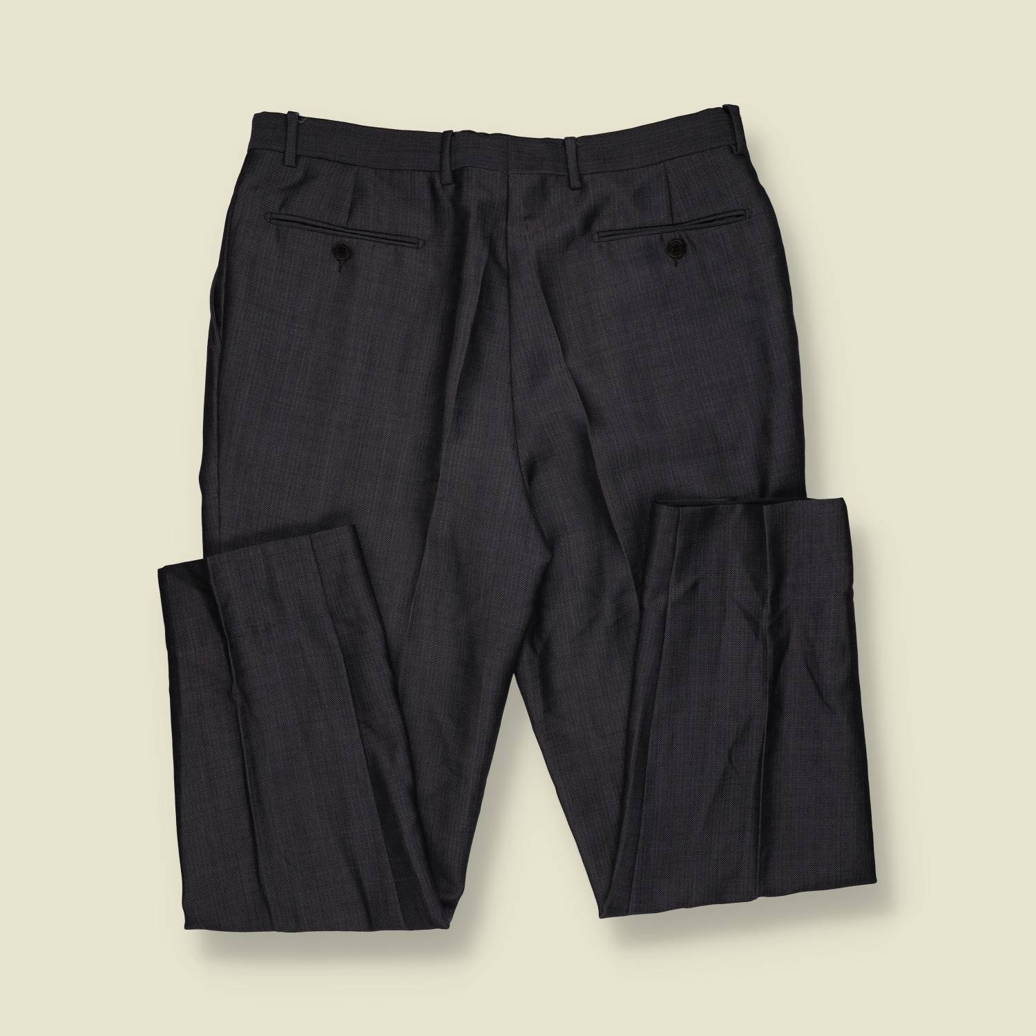 1990s | Pal Zileri | Charcoal Two-Piece Suit - Made in Italy - L
