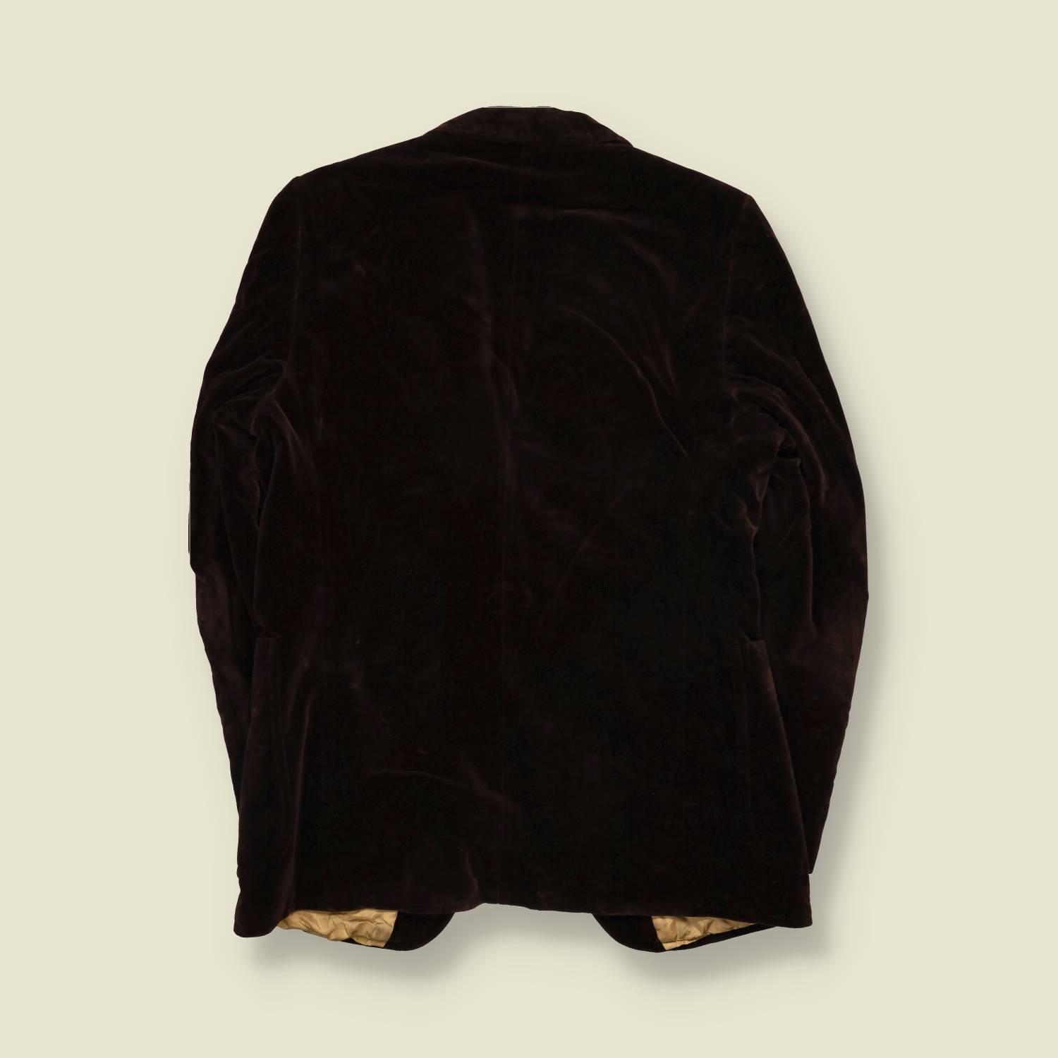 1970s | Dark Brown Velvet Two-Button Blazer - M