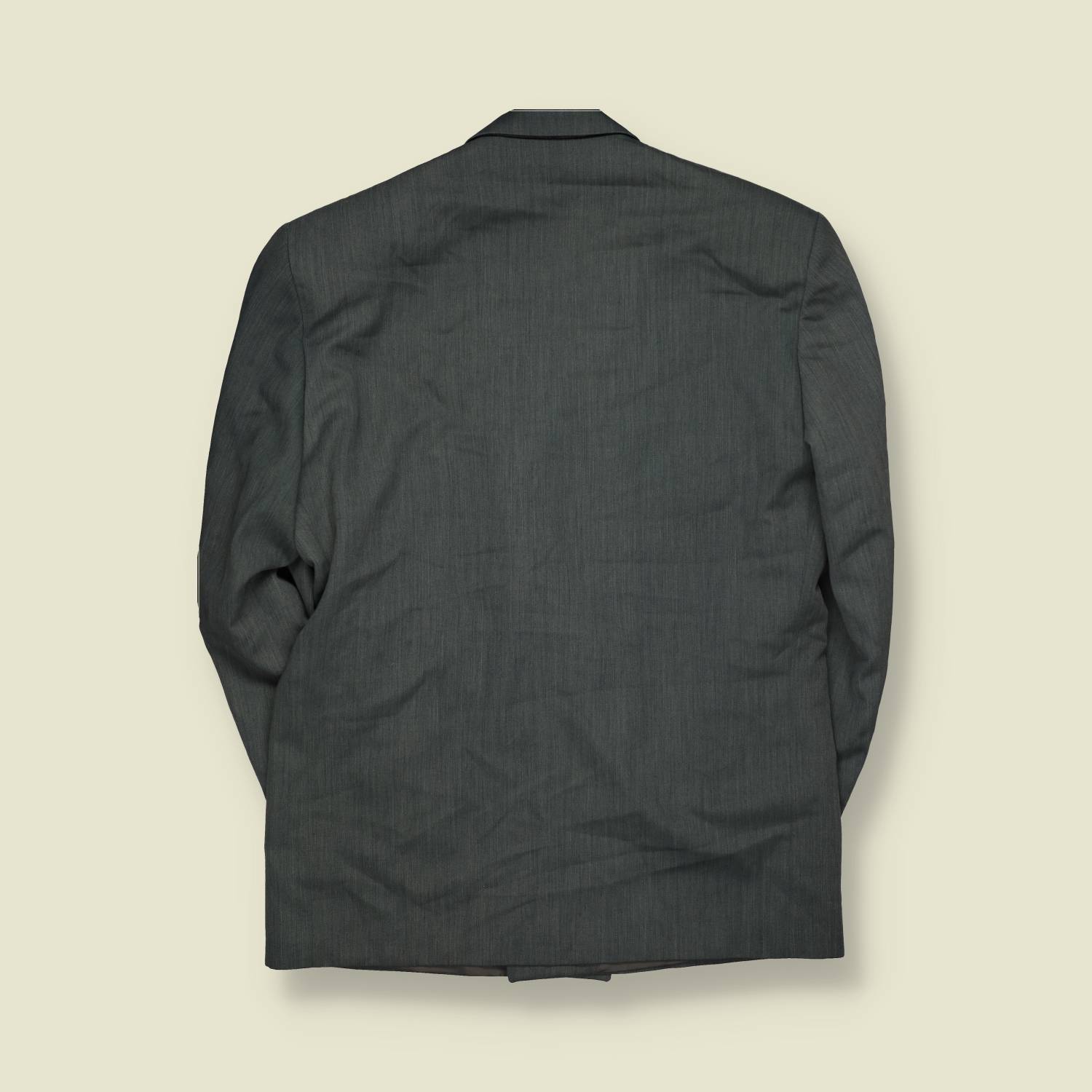 1980s | Brice | Grey Double-Breasted Two-Piece Suit - XL
