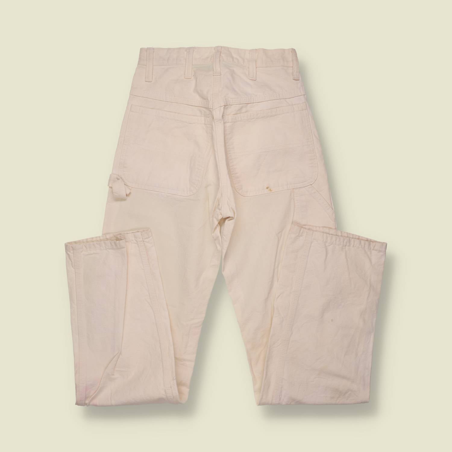 1960s | White Painter's Trousers - w26