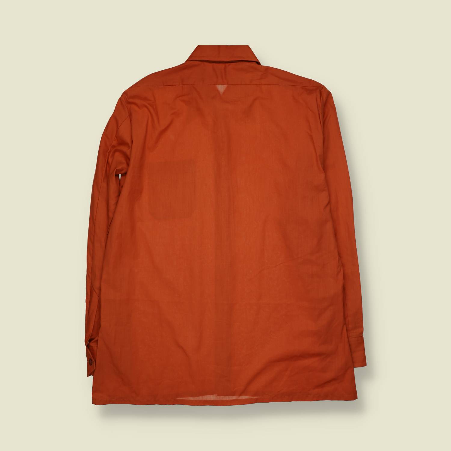 1970s | D'Jambo | Burnt Orange Long Sleeve Shirt - XXL