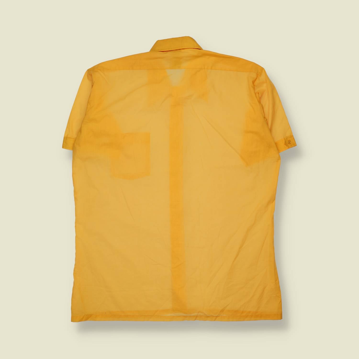 1970s | Roland | Yellow Short Sleeve Shirt - XXL