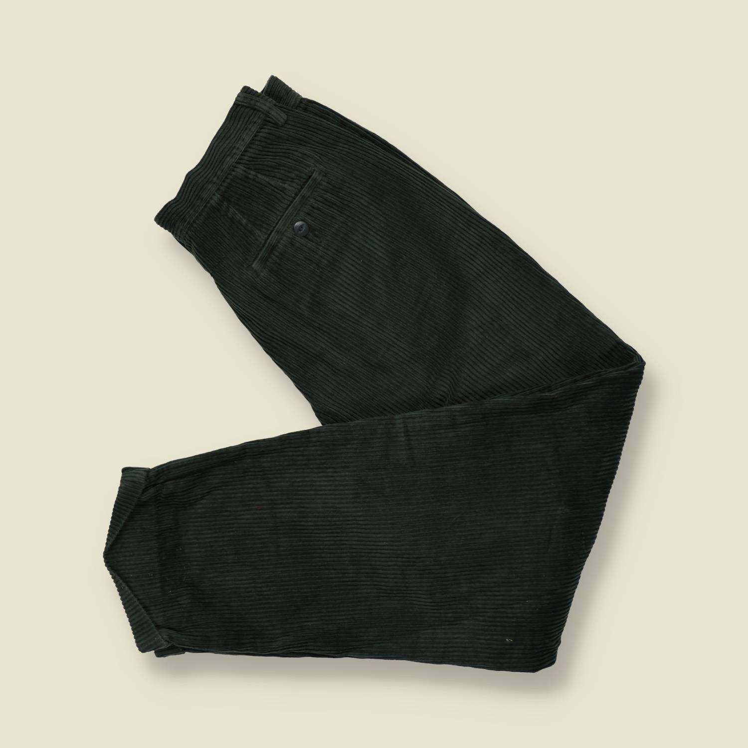 1980s | Eddie Bauer | Corduroy Trousers | Forest Green - w28