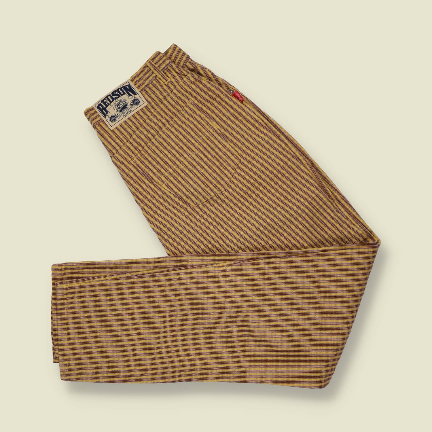 1990s | Redson | Check Trousers | Yellow - w30