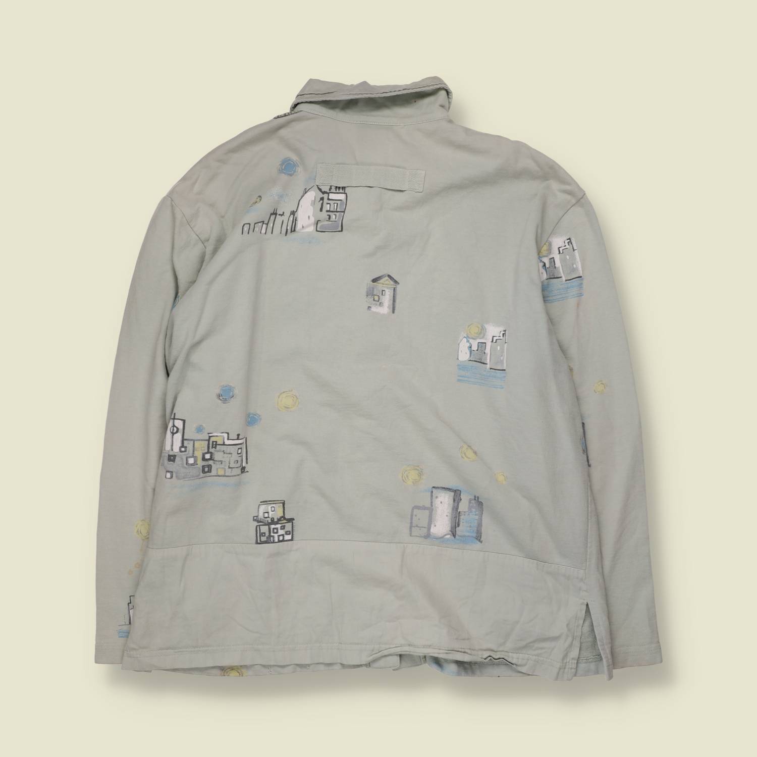 1980s | Corfay | Cityscape Print Shirt Jacket | Sage - 20