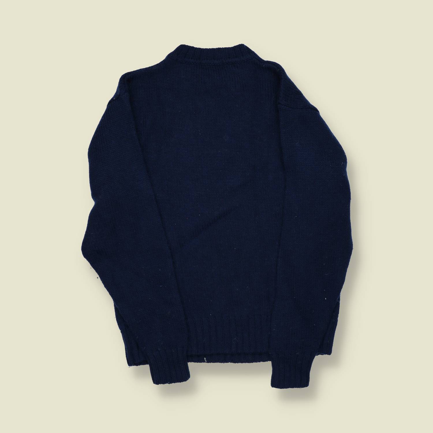 1990s | Disney Store Mickey USA Flag Knit | Navy – Wool Blend -