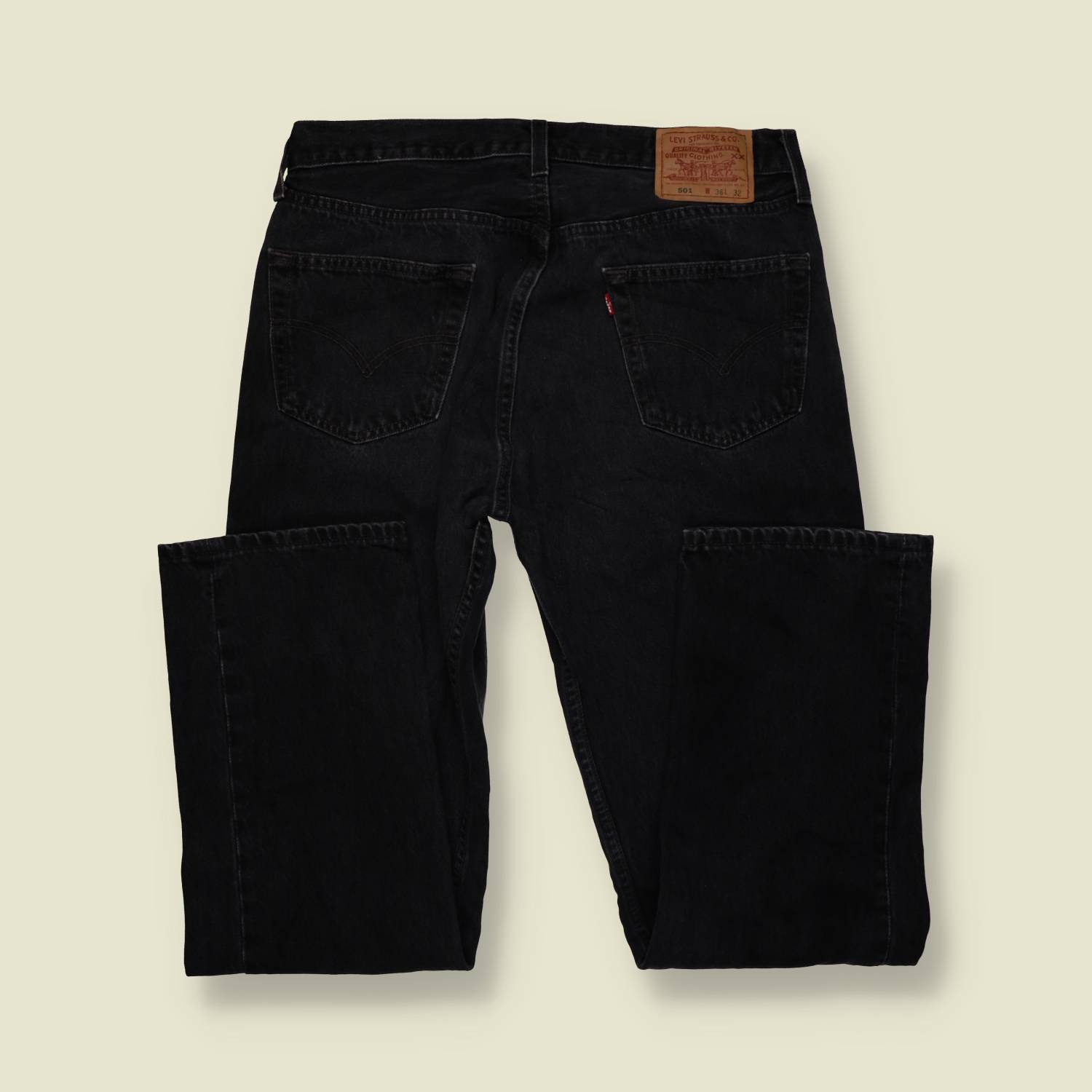 1980s–1990s | Levi’s 501 | Made In USA | Black Denim Jeans – w34