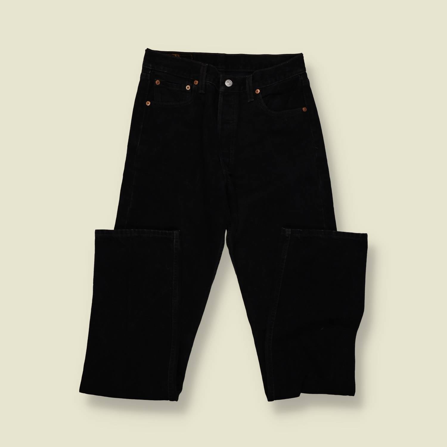 1980s–1990s | Levi’s 501 | Made In USA | Black Denim Jeans – w30