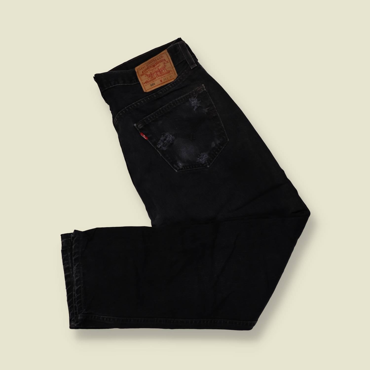 1980s–1990s | Levi’s | 501 | Made In USA | Black Denim Jeans – w34