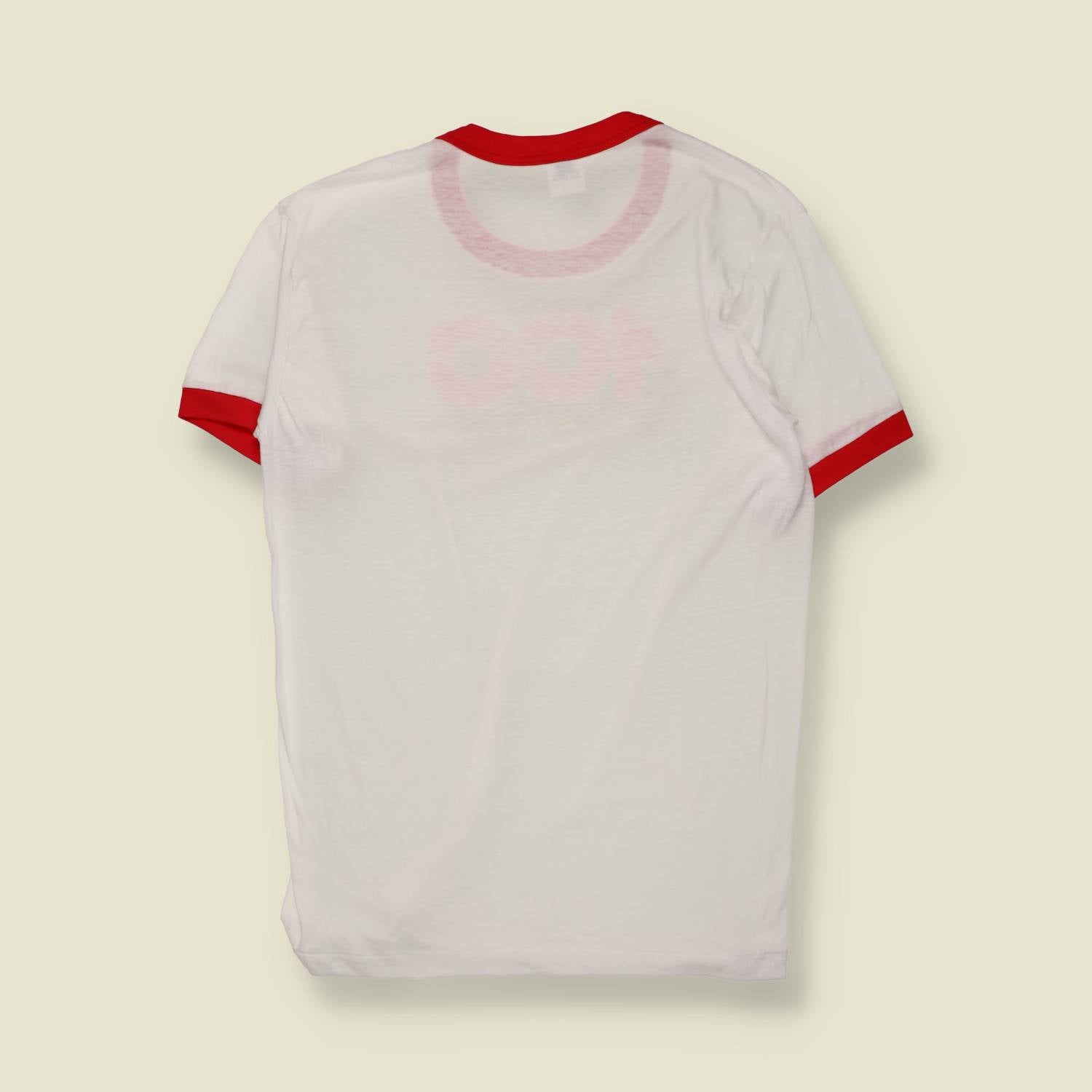 1986 | Coca-Cola | Centennial Celebration Ringer T-Shirt | White / Red – M