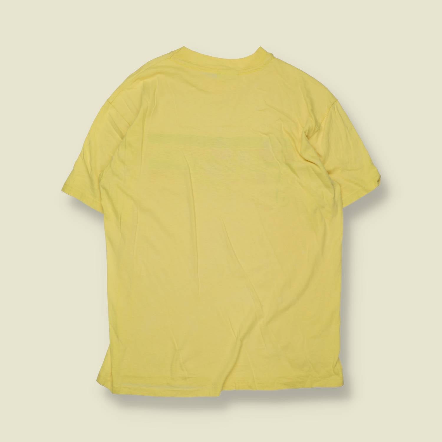 1980s | Hanes | 3M Audio & Video Tape T-Shirt | Yellow – M