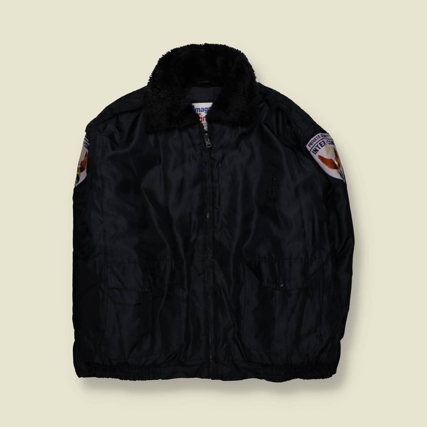 1990s | Image First | Security Jacket | Black – XXXXL