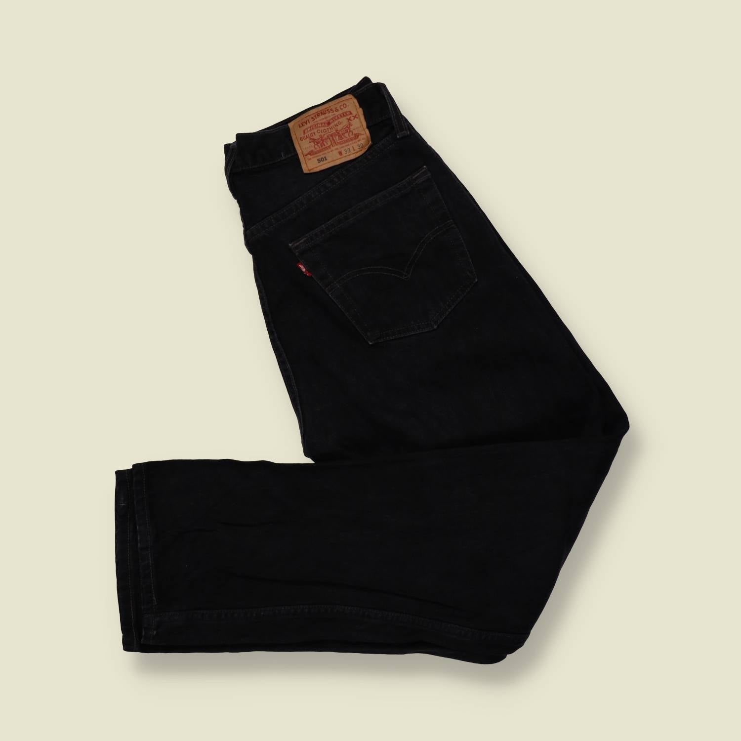 1980s–1990s | Levi’s 501 | Made In USA | Black Denim Jeans – w30