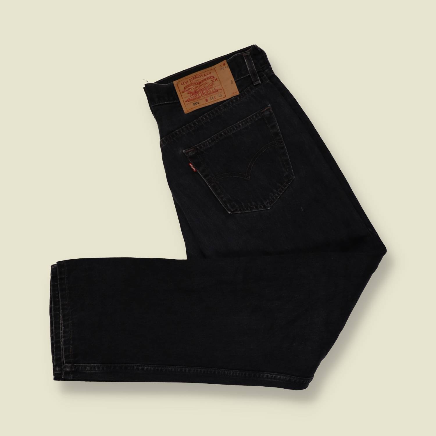1980s–1990s | Levi’s 501 | Made In USA | Black Denim Jeans – w32