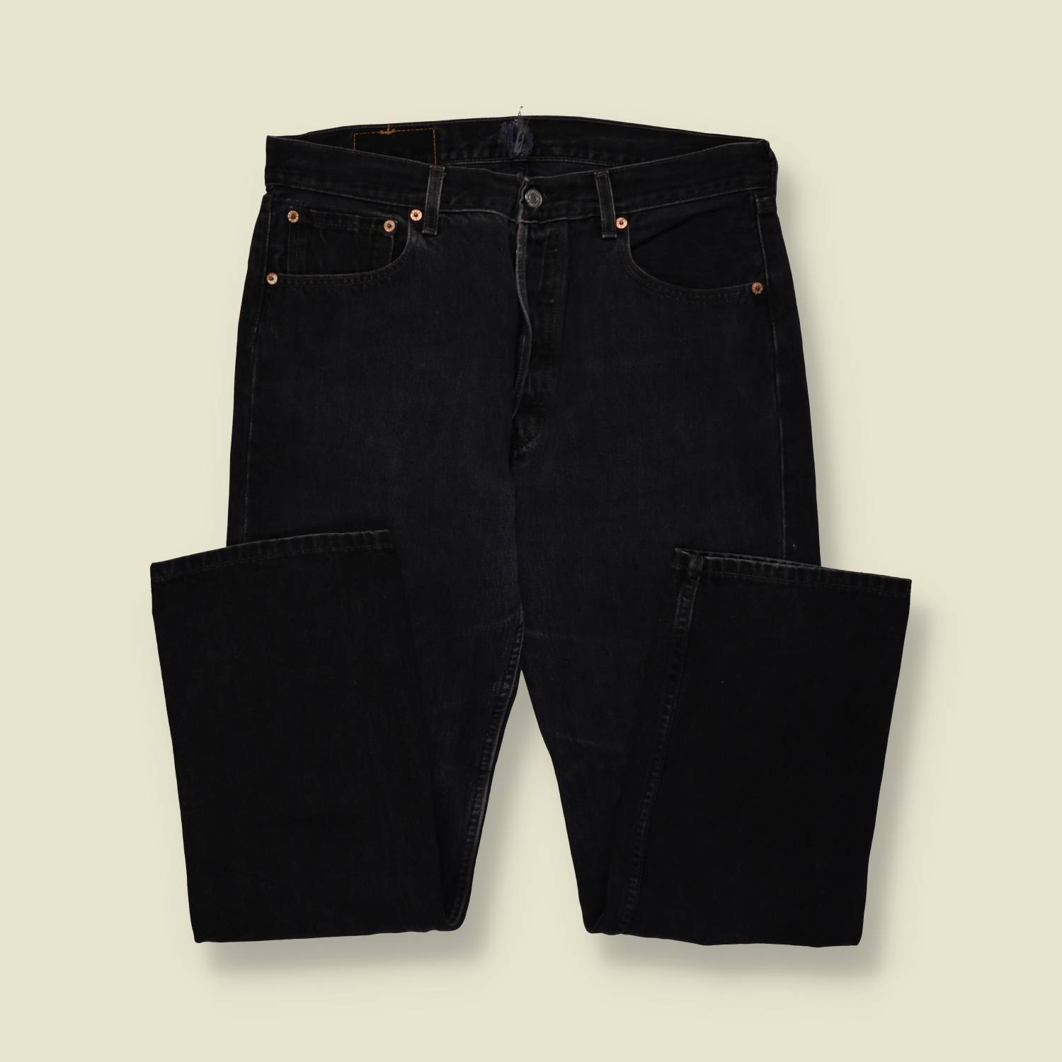 1980s–1990s | Levi’s 501 | Made In USA | Black Denim Jeans – w32