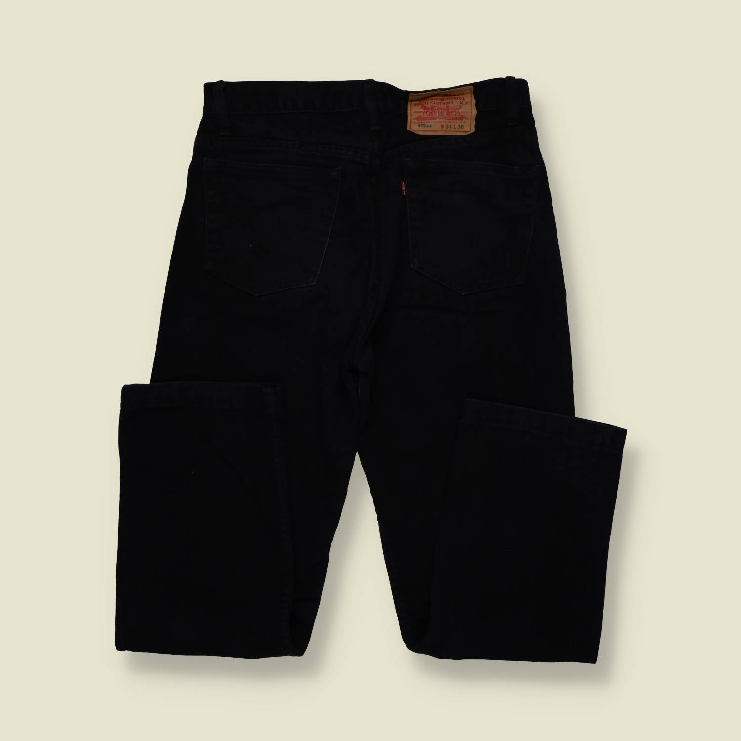 1980s–1990s | Levi’s 501 | Made In USA | Black Denim Jeans – w32