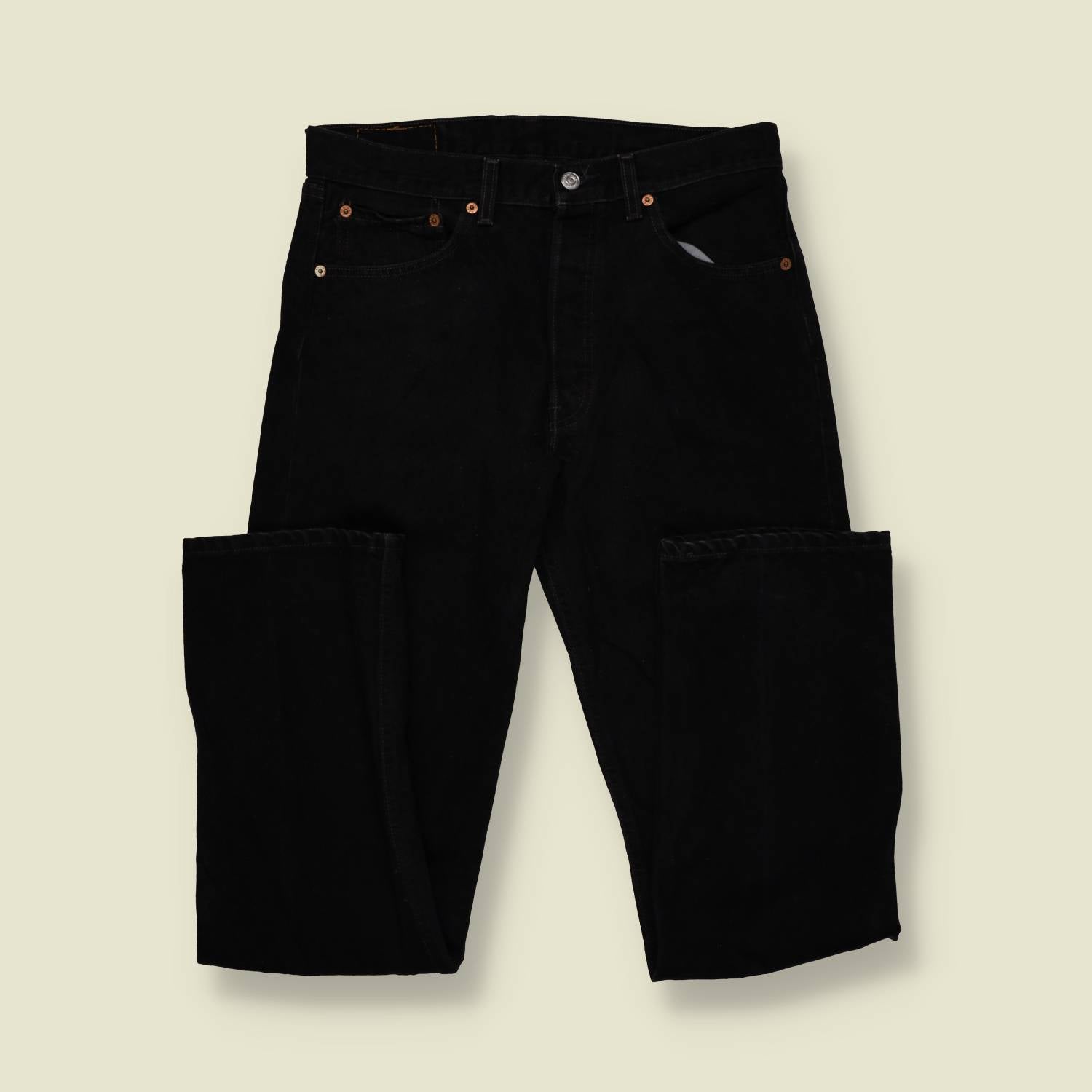 1980s–1990s | Levi’s 501 | Made In USA | Black Denim Jeans – w32