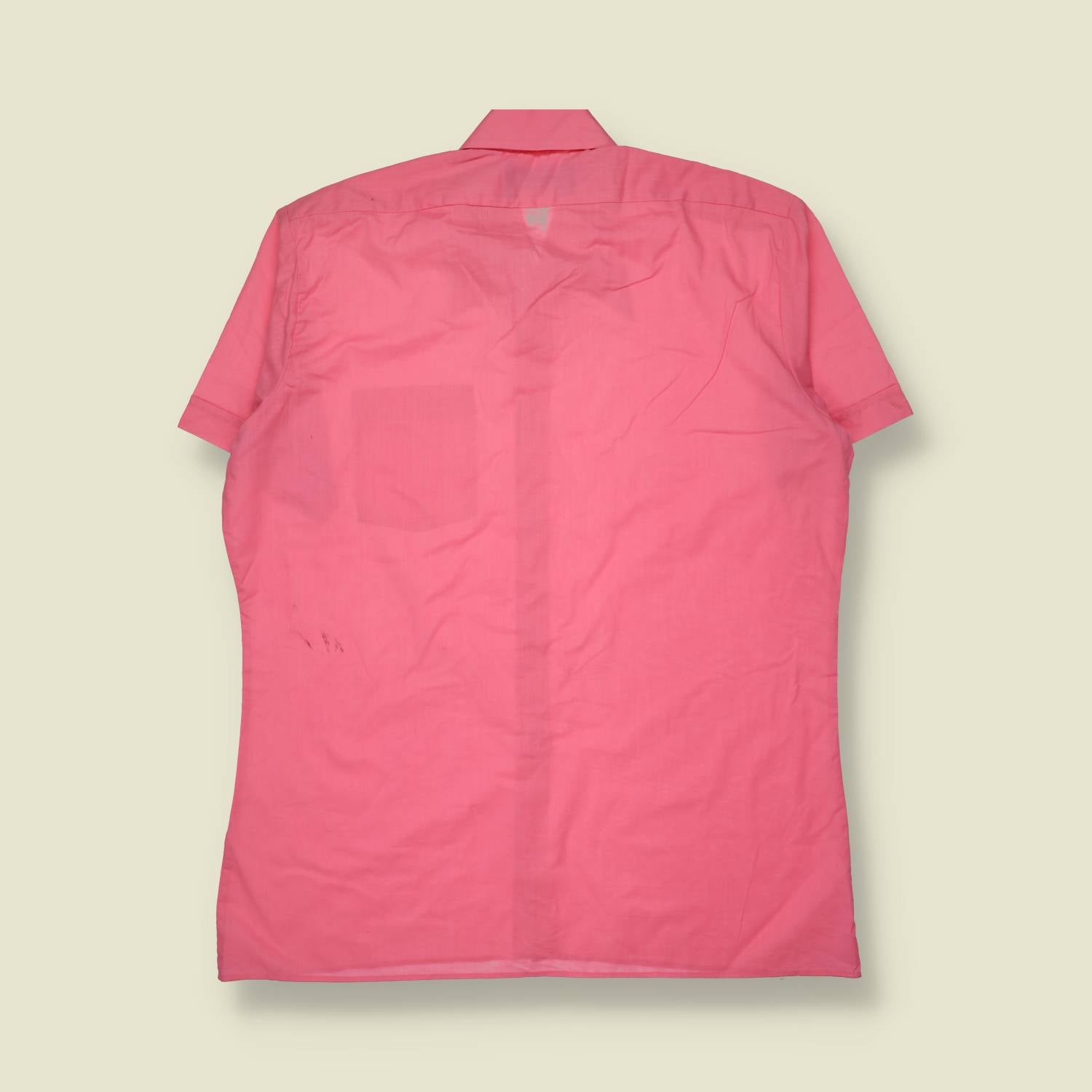 1970s | Panda | Short Sleeve Disco Shirt | Pink - XXL