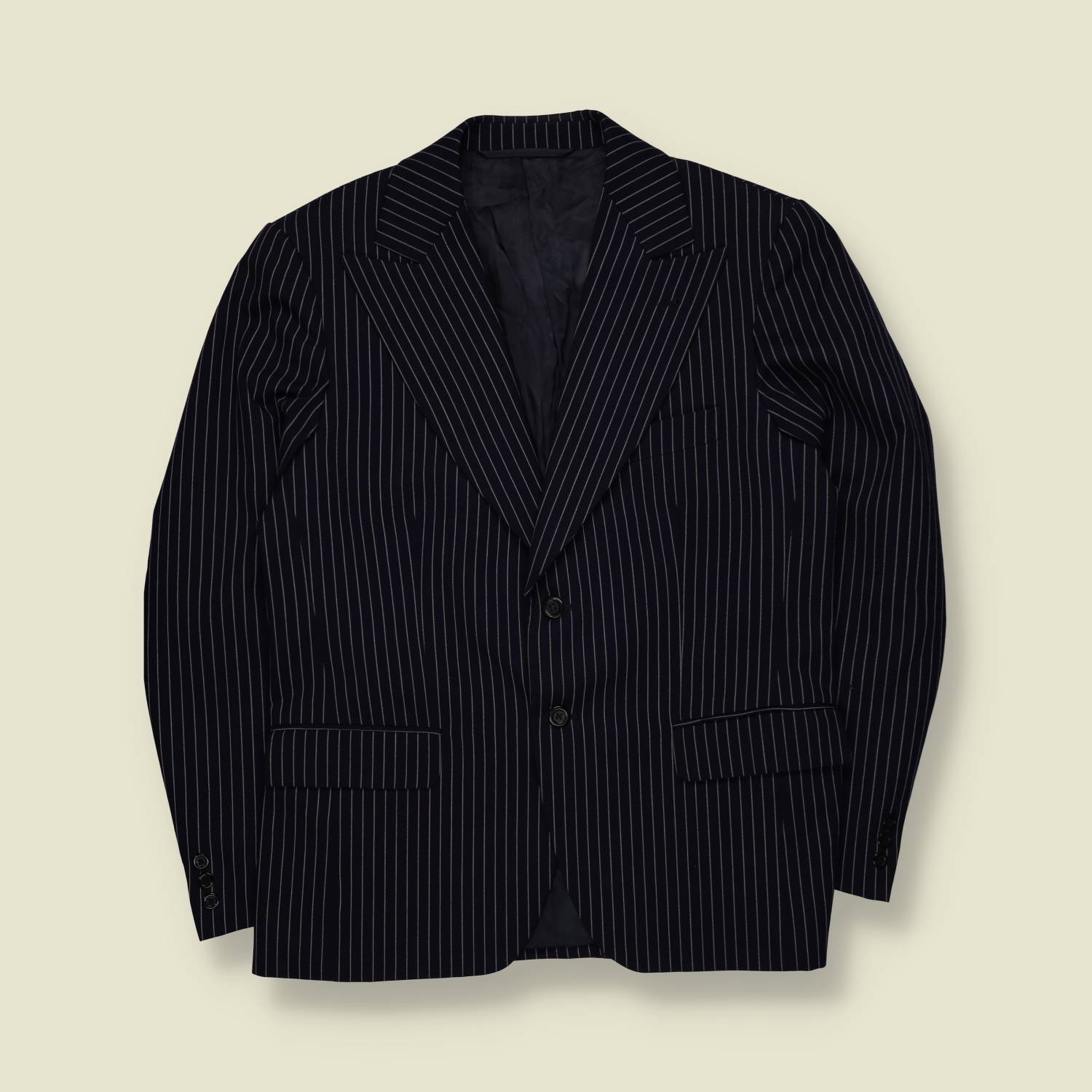 1970s | Prostijoux | Mod Blazer | Navy Pinstripe - S