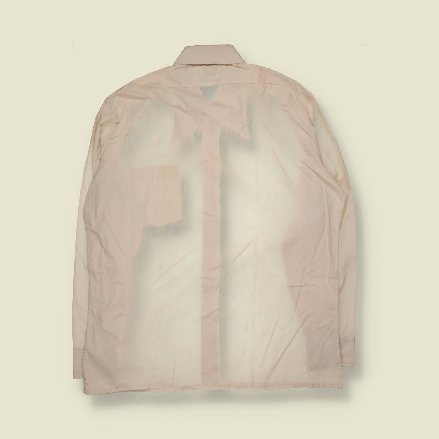 1970s | Max | Long Sleeve Shirt | Cream - XXXL